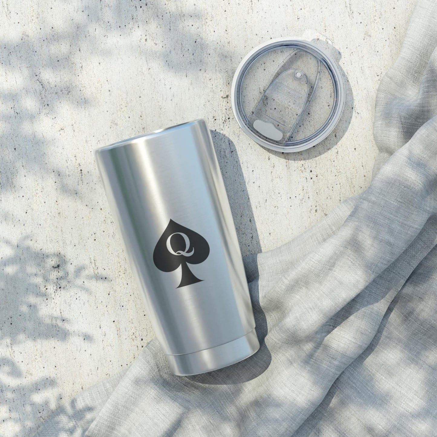 Queen of Spades Vagabond Tumbler 20oz QOS Hotwife Lifestyle Travel Mug Cuck Bull Stainless Steel Spill Resistant Swinger Road Trip Cup
