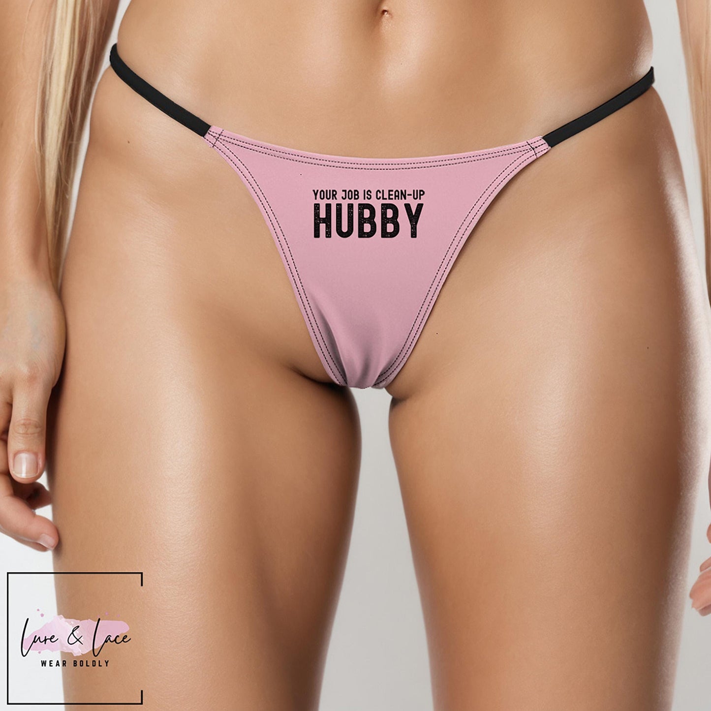 Your Job Is Clean Up Hubby Sexy Thong, QOS G-String, Naughty Lingerie Panties, Hotwife Lifestyle, Queen of Spades, Cuck