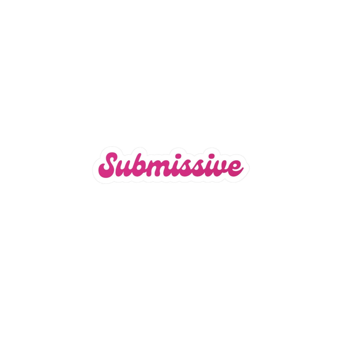Submissive Sticker BDSM Lifestyle Art Kinky BDSM decal Submissive Kiss-Cut Vinyl Sticker Gift for Brats Kink Sticker adult NSFW Gift