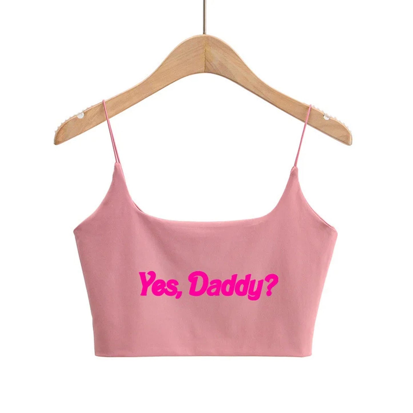 Yes daddy Cami Crop top Sexy | Sexy shirt baby girl , y2k DDGL roleplaying sex, Daddy's girl top, for Girlfriend Wife, Sex panties Daddy