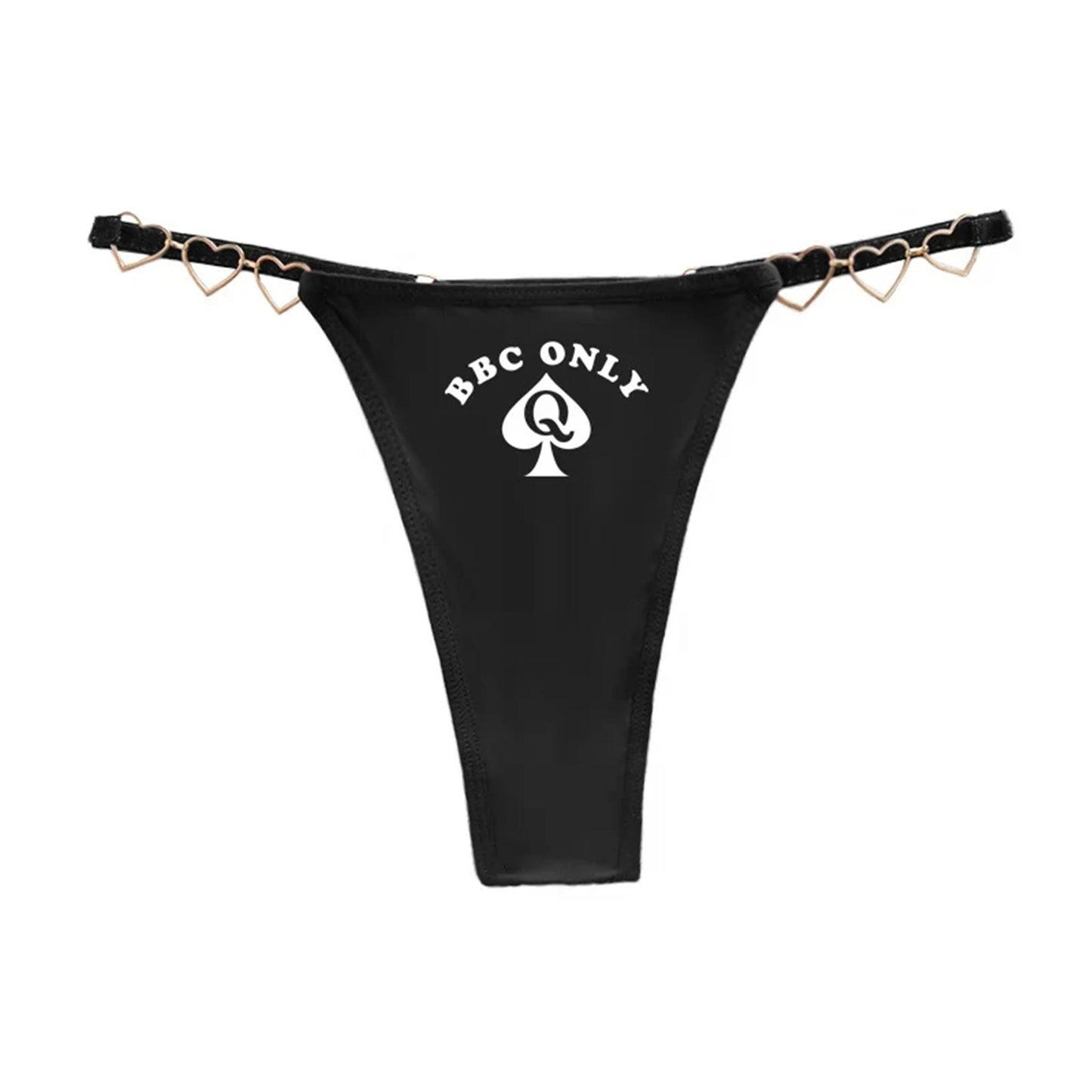 Queen of Spades Hotwife sexy G-String | QOS Thong, BBC Wife Panty Gift Her, Sex MILF Swingers Lifestyle Pineapple Cuckold Underwear