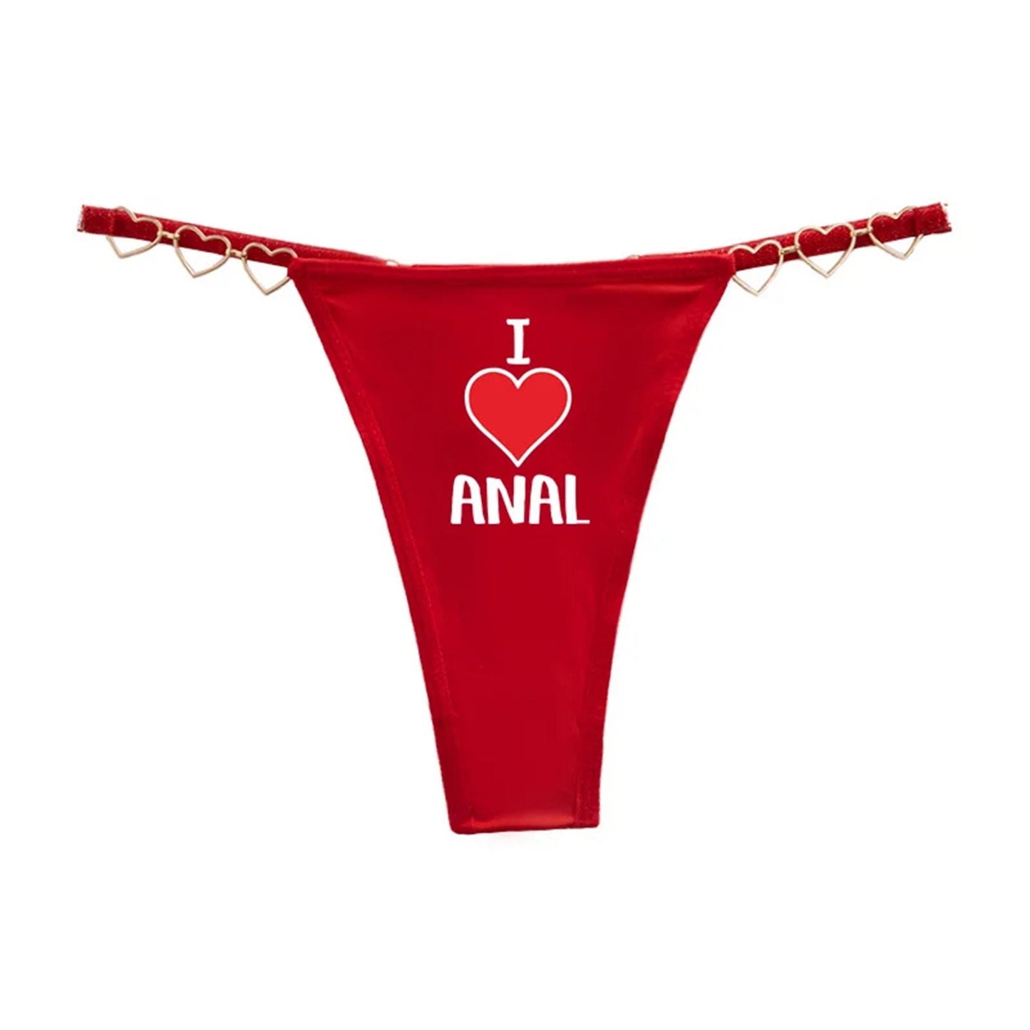 I LOVE ANAL underwear| I heart Anal sex Sexy Underwear for Roleplay & Adult Fun, anal slut gift for hotwife and horny girlfriends, gag gift
