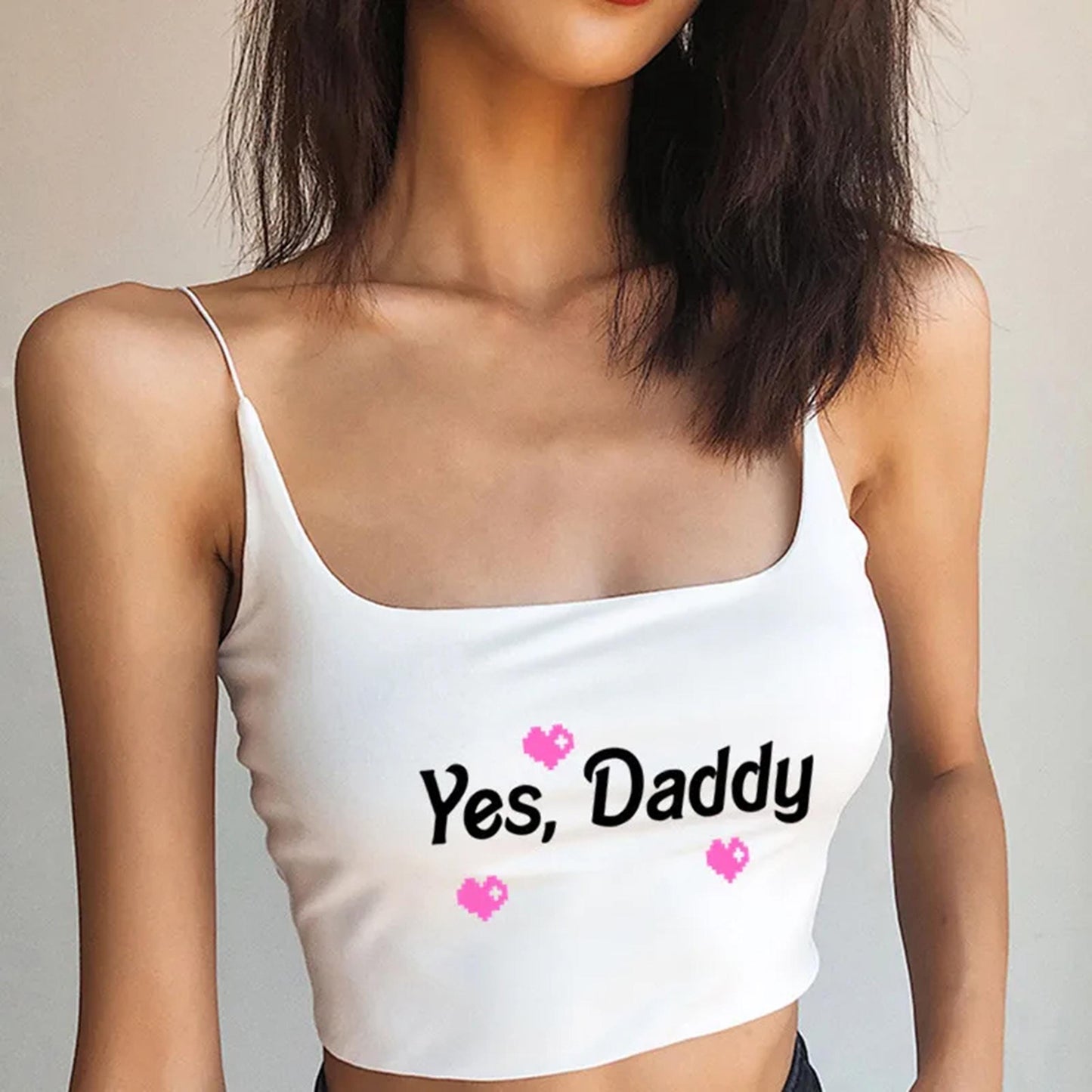 Yes Daddy Crop top Sexy | yes Daddy Sexy shirt baby girl , y2k DDGL roleplaying sex, Daddy's girl top, for Girlfriend Wife, Dom Kinky Daddy