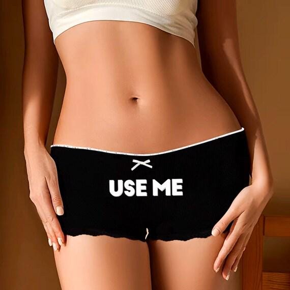 Use me sexy lace Panty with bow | sexy Underwear, Gift Her, Hot woman brief, QoS, gift Wife, Sex panties MILF Swingers