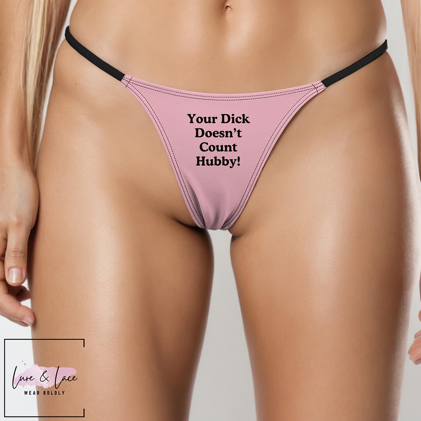 Your Dick Doesn't Count Hubby Sexy Thong, QOS G-String, Naughty Lingerie Panties, Hotwife Lifestyle, Queen of Spades, Cuck