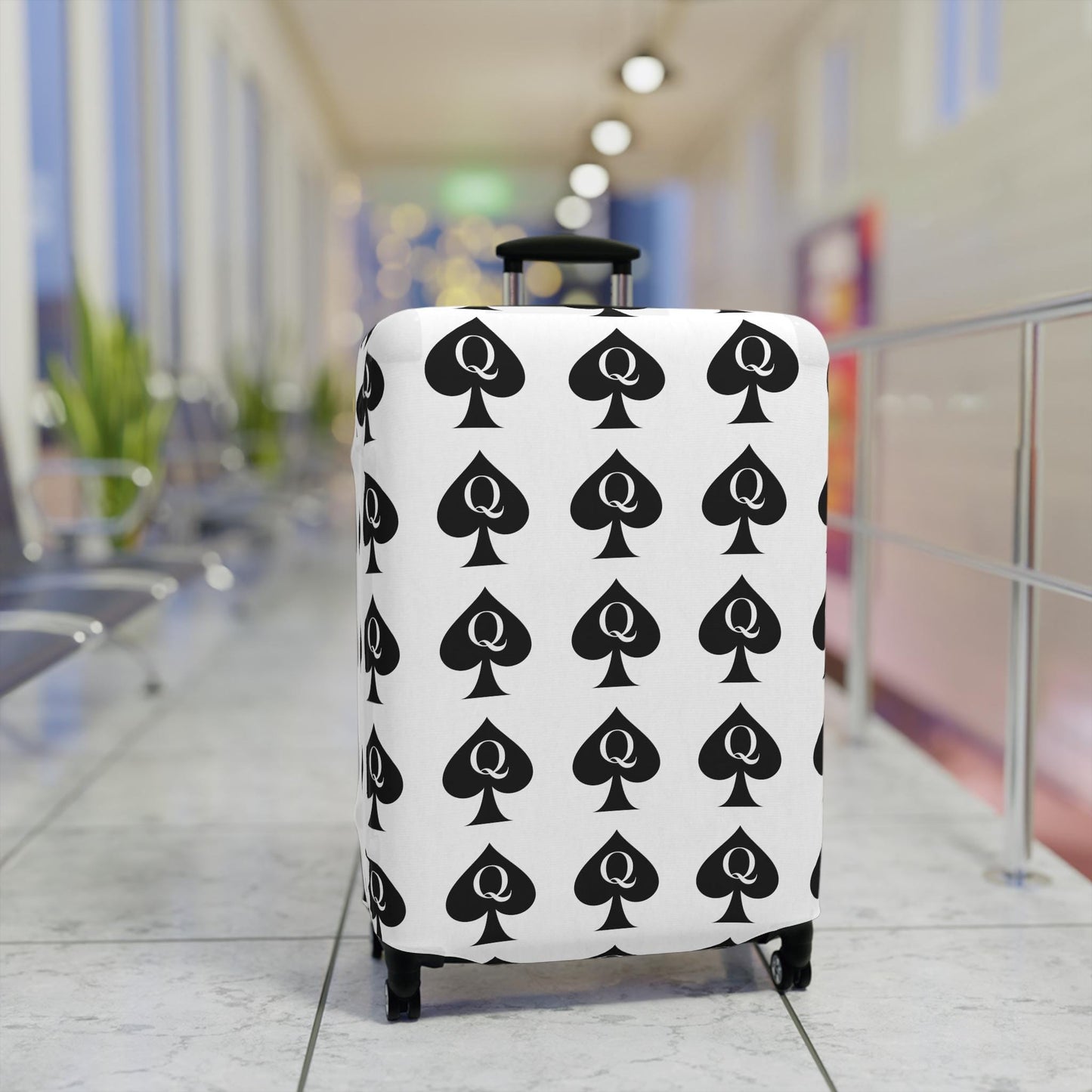 Queen of Spades Luggage Cover | QOS Hotwife Travel Protector, BBC Lifestyle Suitcase Wrap, Swinger cruise Gift for Her, Pineapple Vacation