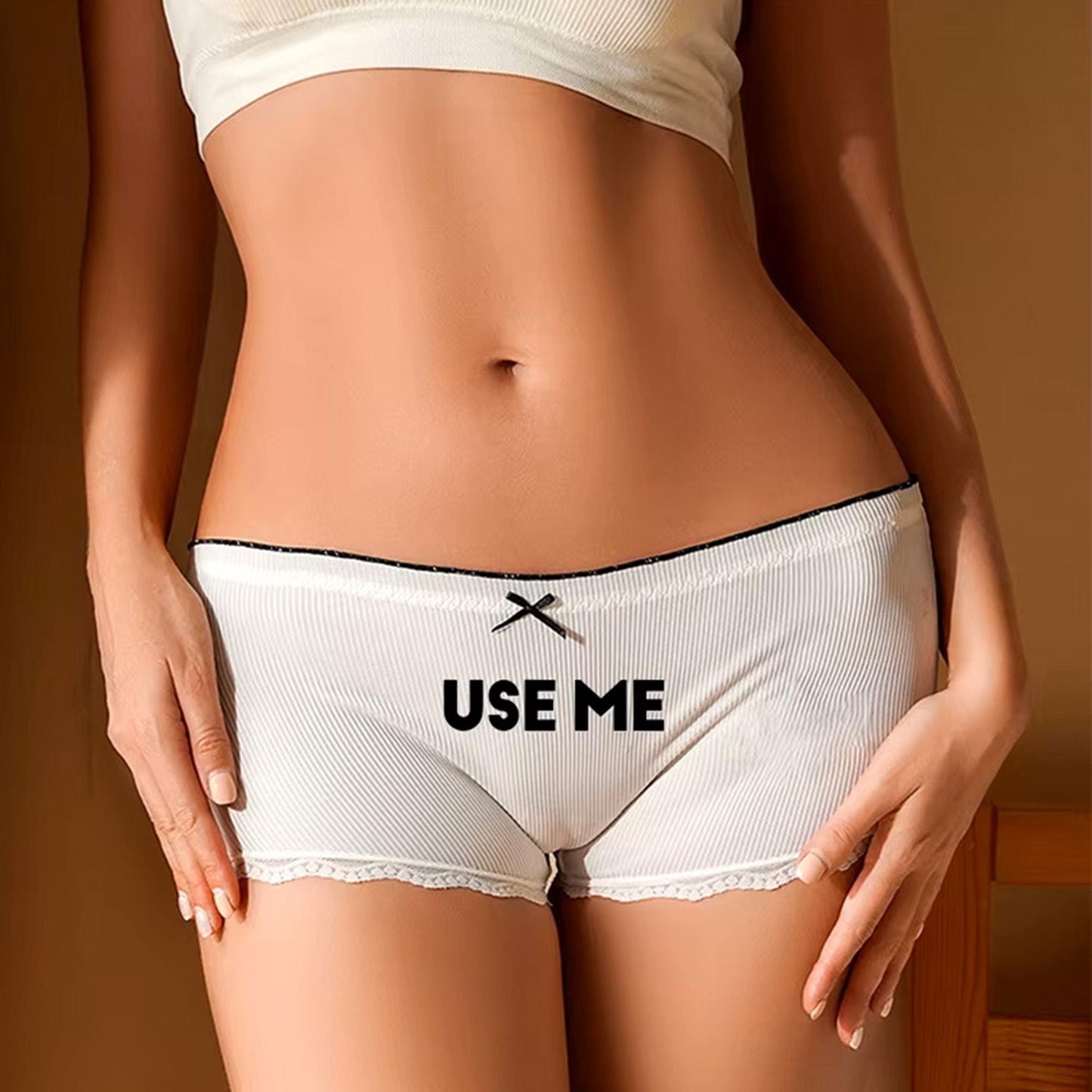 Use me sexy lace Panty with bow | sexy Underwear, Gift Her, Hot woman brief, QoS, gift Wife, Sex panties MILF Swingers