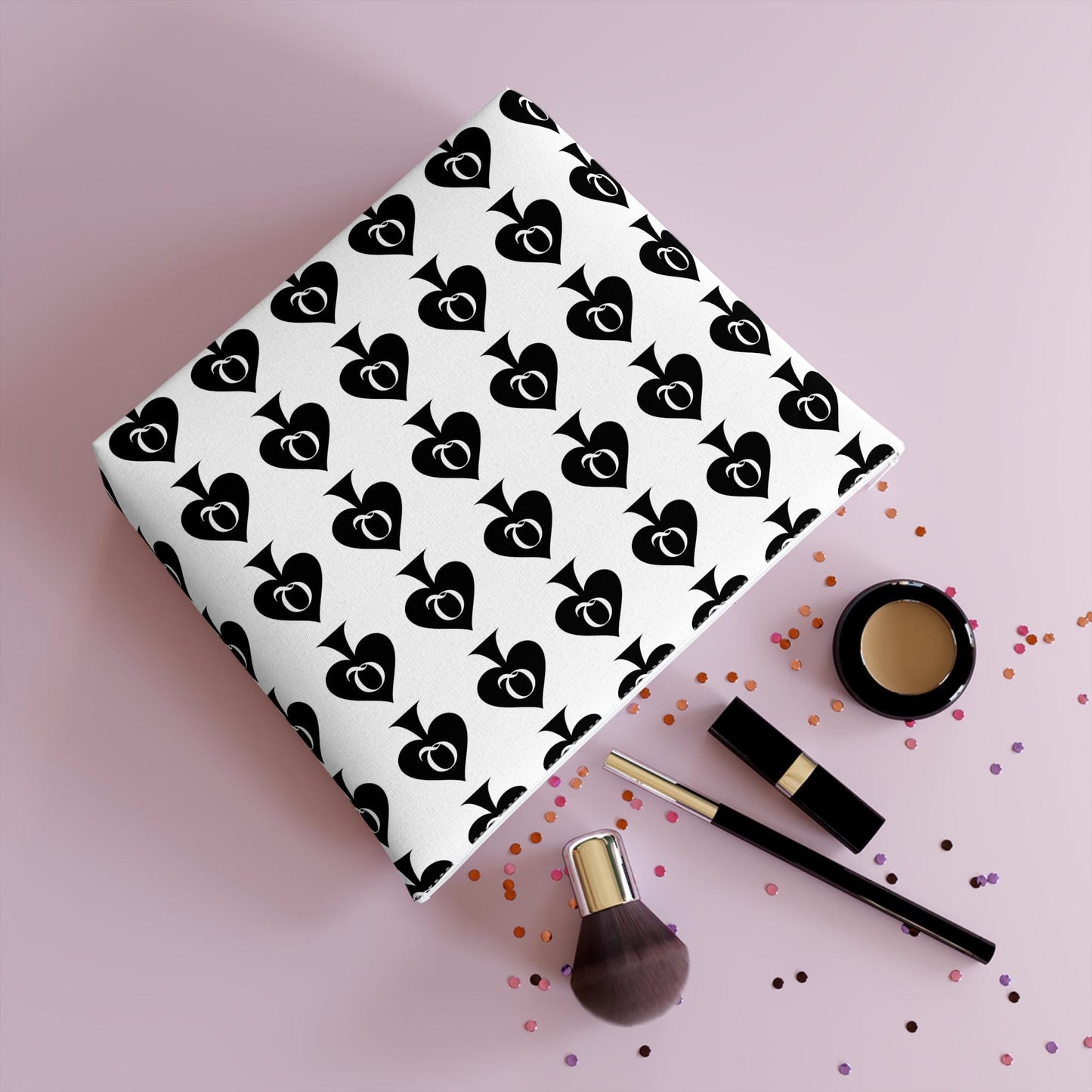 Queen of Spades Cotton Cosmetic Bag | Hotwife BBC Travel Pouch, QOS Makeup Organizer, Swinger Lifestyle Gift for Her, Pineapple Symbol