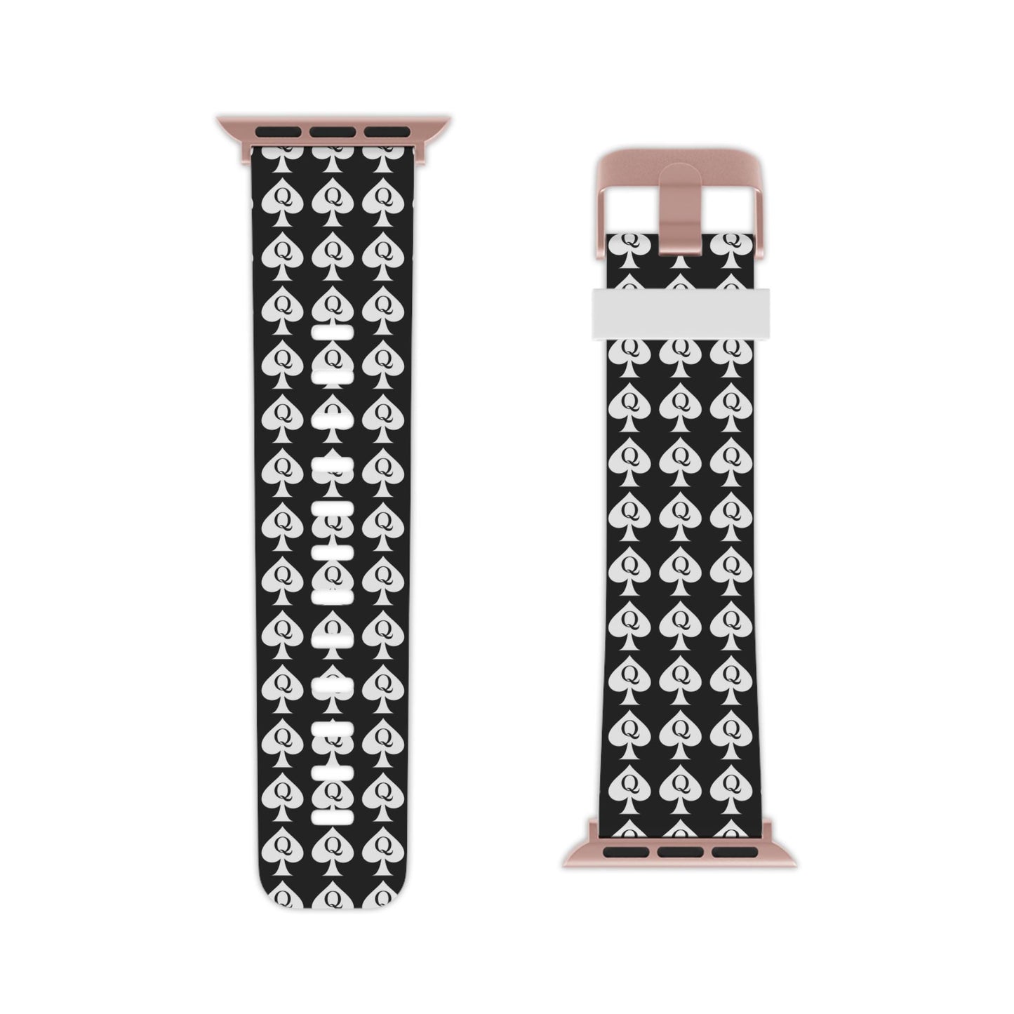 Apple Watch Band Queen of Spades | QOS Symbol Kinky BDSM Watch Strap for Hotwife, Swinger Lifestyle Accessory, BBC Cuckold Gift Idea