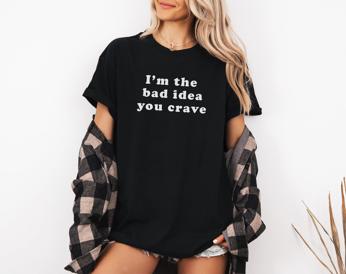 Sexy Flirty Tshirt I'm the Bad Idea You Crave. Naughty & Sexy Graphic Tee Hotwife, MILF, Flirty slut Shirt, funny Flirty shirt