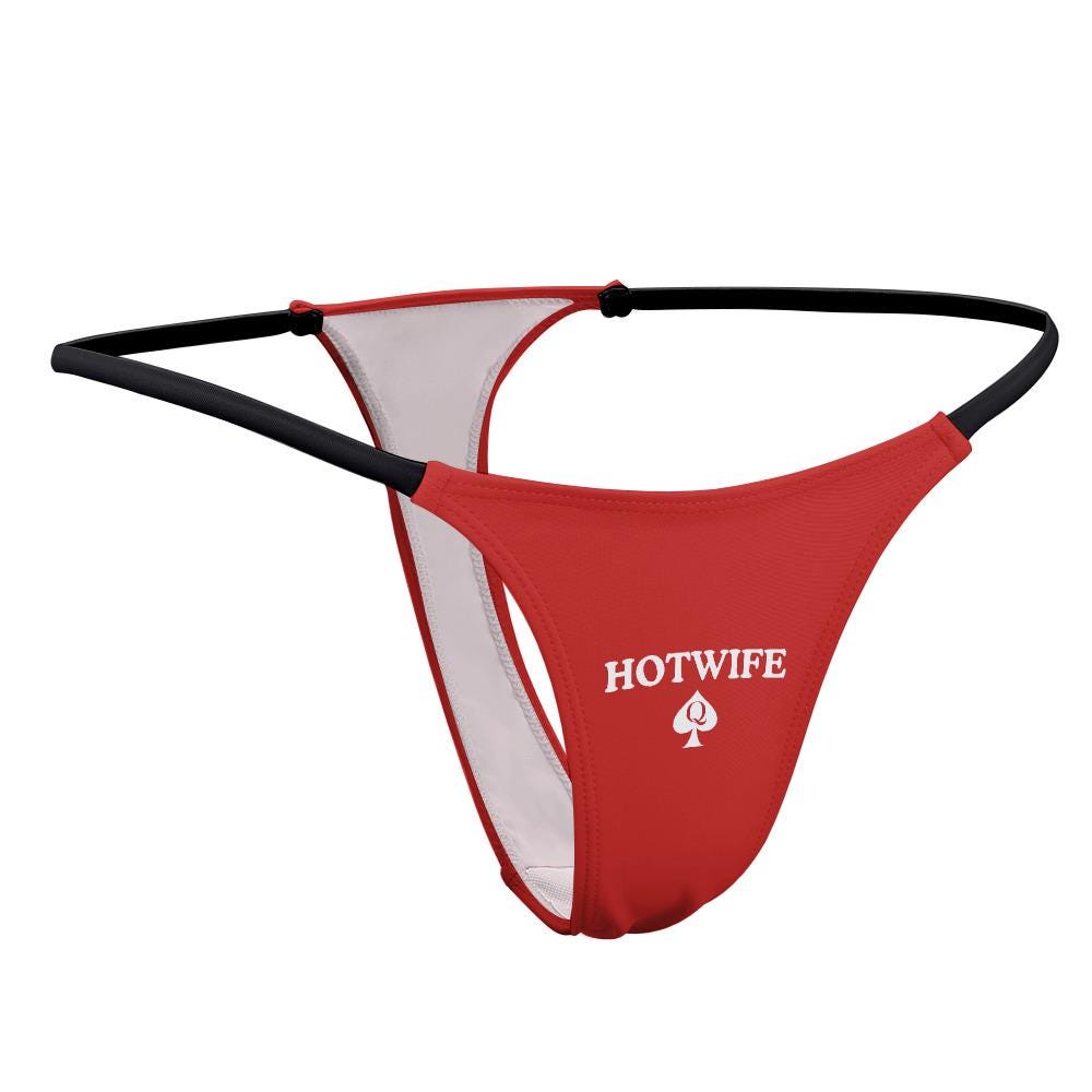 Queen Of Spades Thong QOS | Hotwife underwear Sexy, Wife Naughty Panties, BBC Bull Cuck Swinger lifestyle, Pineapple Sex, Gift for her
