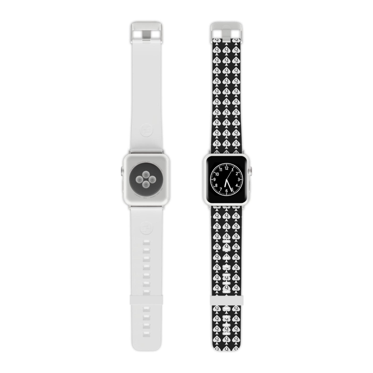 Apple Watch Band Queen of Spades | QOS Symbol Kinky BDSM Watch Strap for Hotwife, Swinger Lifestyle Accessory, BBC Cuckold Gift Idea