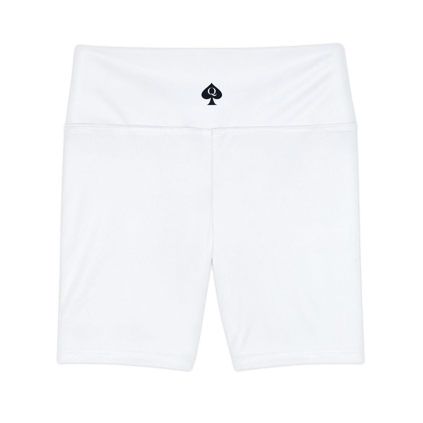 Queen of Spades Workout Shorts | Hotwife Gym Shorts, QOS Symbol Athletic Shorts, Submissive Fitness Wear, Swinger Lifestyle Activewear