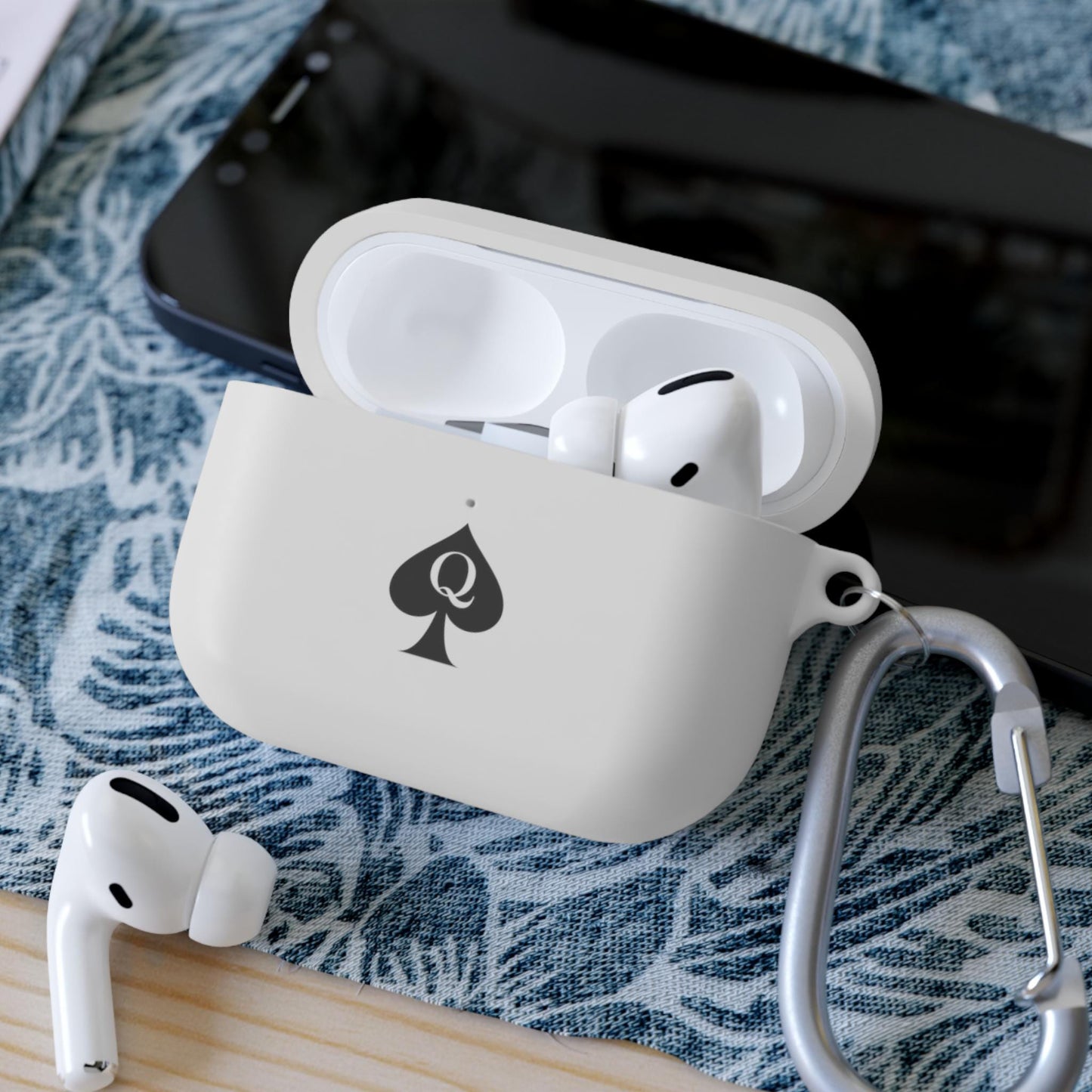 Queen of Spades AirPods Case Cover | Hotwife QOS Kink Gift for Her, BBC Lifestyle Accessory, Cuckold Swinger Tech, Spade Symbol AirPods Pro