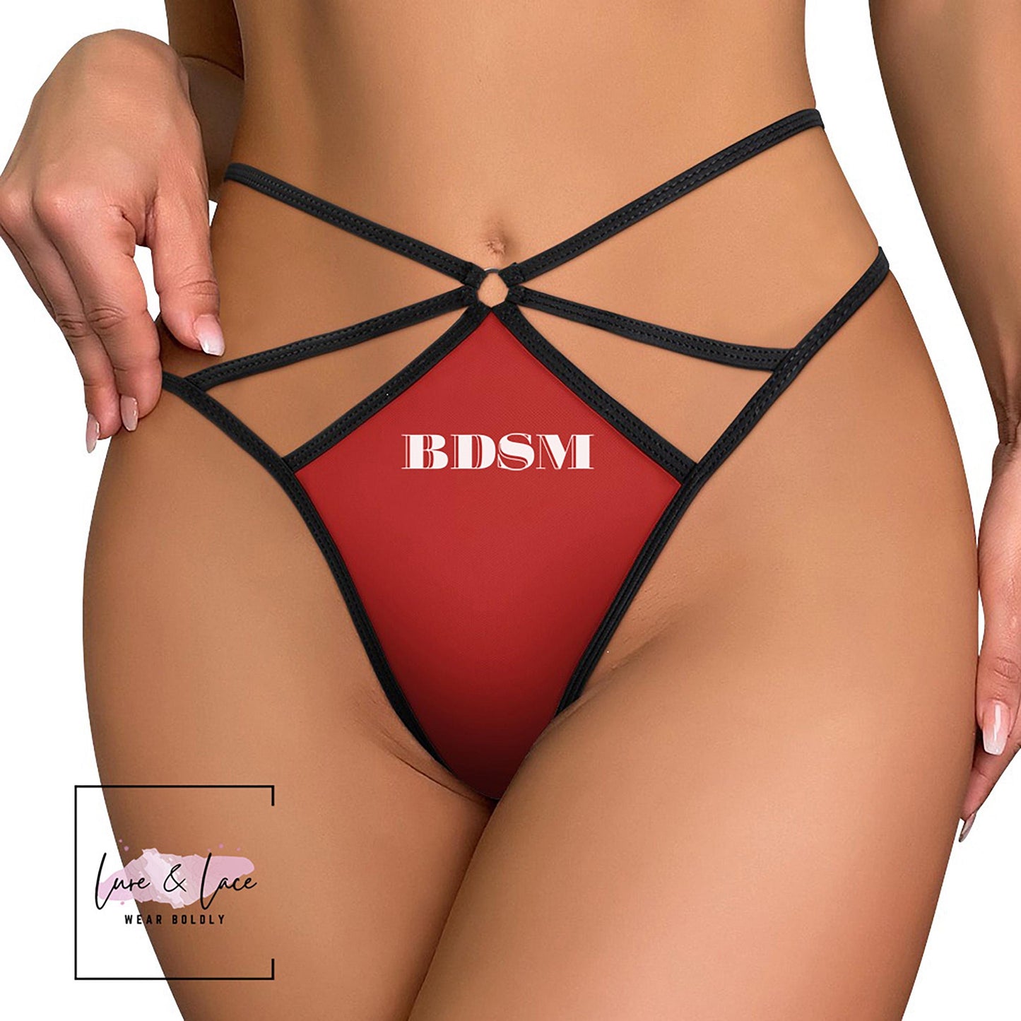 BDSM Sexy Strappy Thong Kinky G-String, Roleplaying Naughty Lingerie Panties, Date Night Underwear