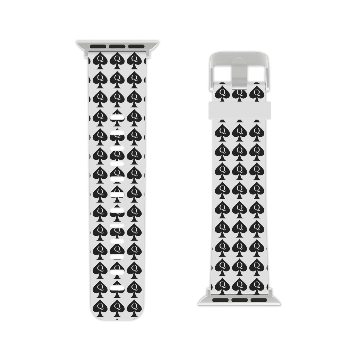 Queen of Spades Apple Watch Band | QOS Symbol Kinky BDSM Watch Strap for Hotwife, Swinger Lifestyle Accessory, BBC Cuckold Gift Idea