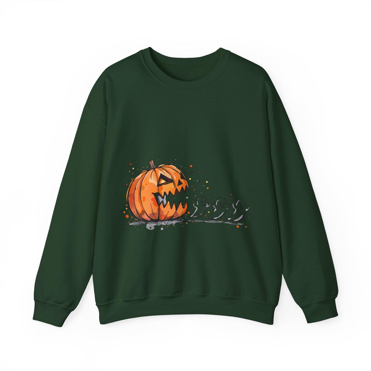 Halloween sweatshirt Deadly Pumpkin & Ghosts Funny Sweater Spooky Ghosts