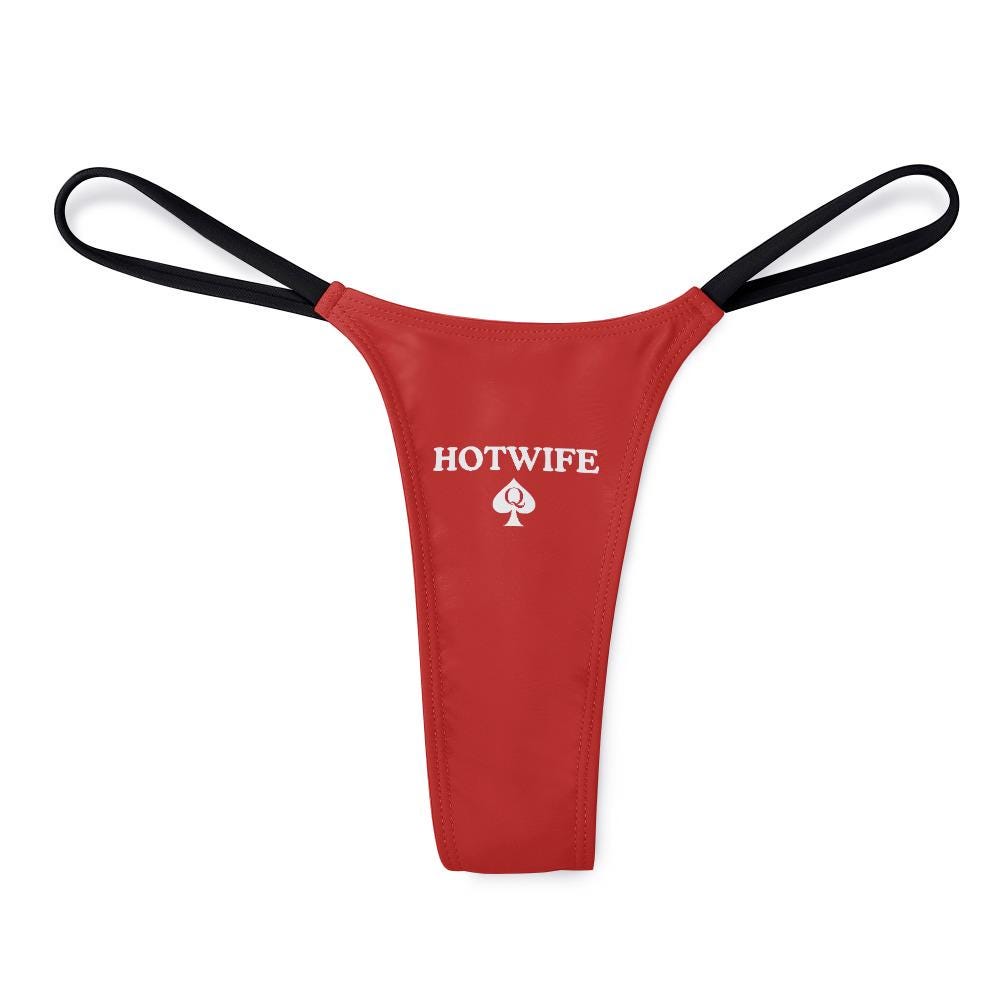 Queen Of Spades Thong QOS | Hotwife underwear Sexy, Wife Naughty Panties, BBC Bull Cuck Swinger lifestyle, Pineapple Sex, Gift for her