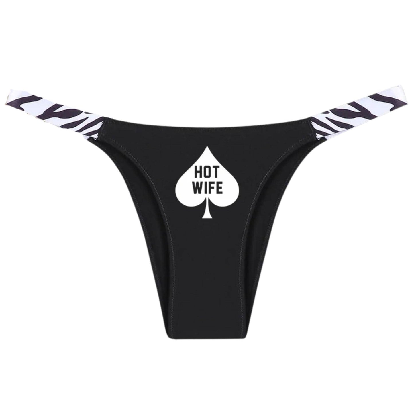 Hotwife Queen of Spade Thong| QoS panty| Hotwife sexy underwear for sex| for Roleplay and Interracial Swinger Lifestyle Clothes