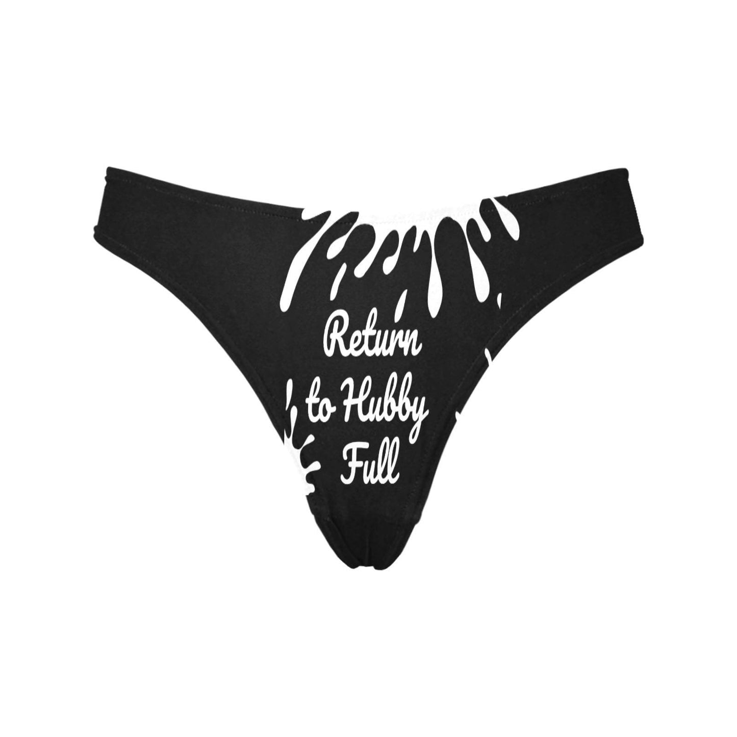 Return to Hubby Full Queen of Spades Thong sexy| QOS BBC Wife Panty Gift Her, Sex Swingers Lifestyle Pineapple Cuckold Underwear