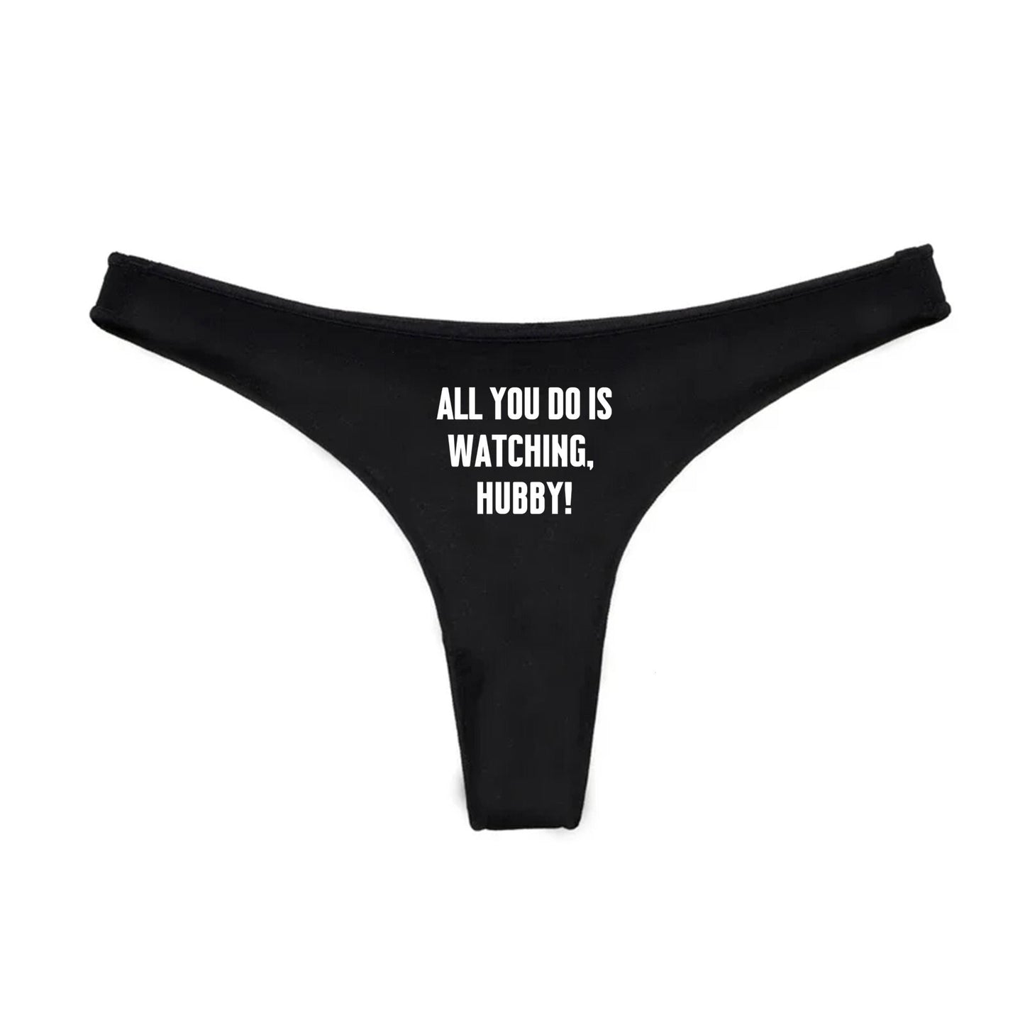 All you do is watching hubby Thong | Hotwife lifestyle QoS Panties, Sexy Gift Idea for Wife, Queen of Spades, Cuckold husband Underwear