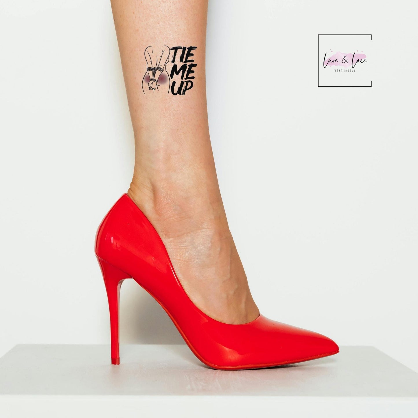 10X Temporary Sexy Tattoo Tie Me Up| Sex Funny Cute Rope Bunny Tattoo, Wife Naughty fun, BDSM Roleplaying sex QOS, Couple, Gift idea for her