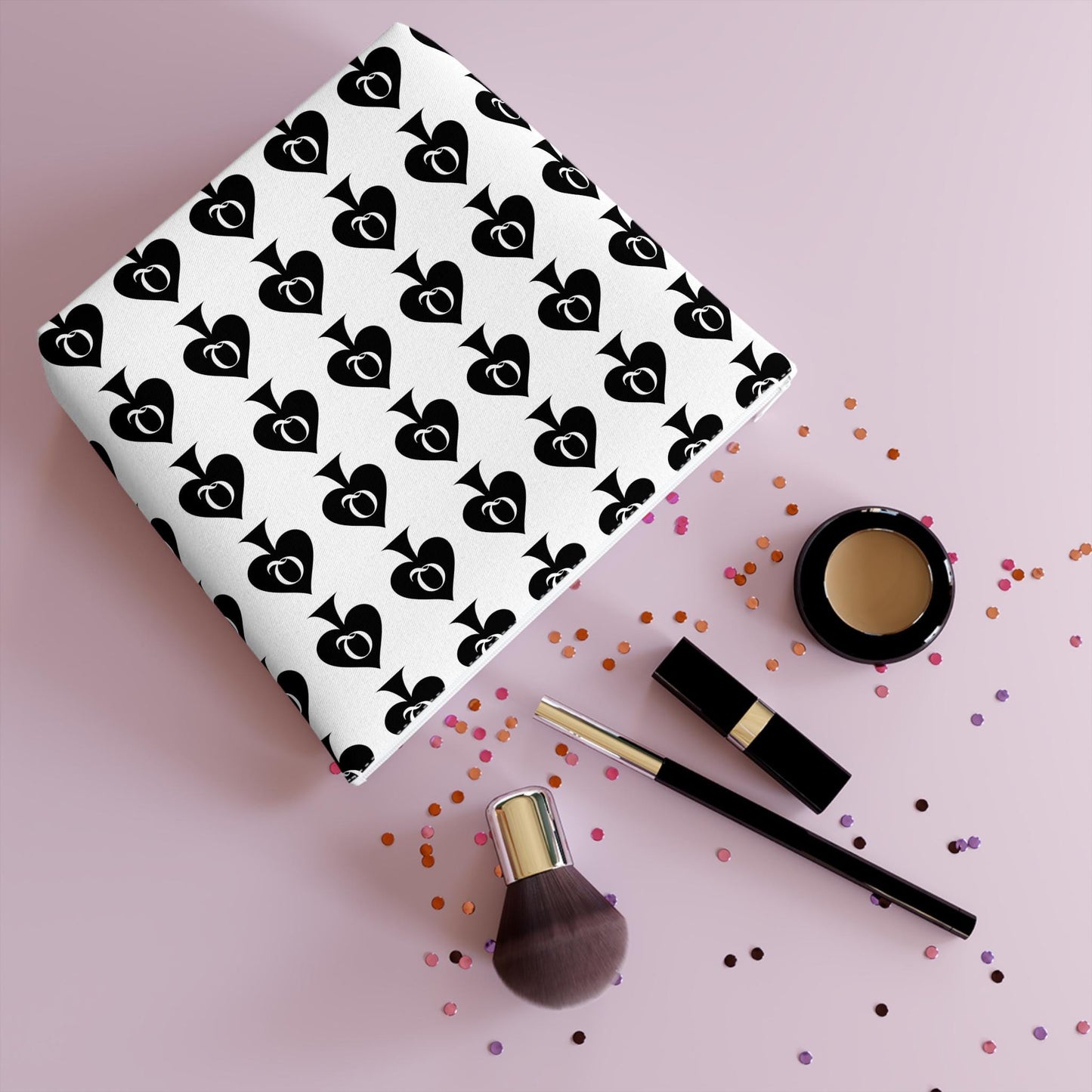 Queen of Spades Cotton Cosmetic Bag | Hotwife BBC Travel Pouch, QOS Makeup Organizer, Swinger Lifestyle Gift for Her, Pineapple Symbol