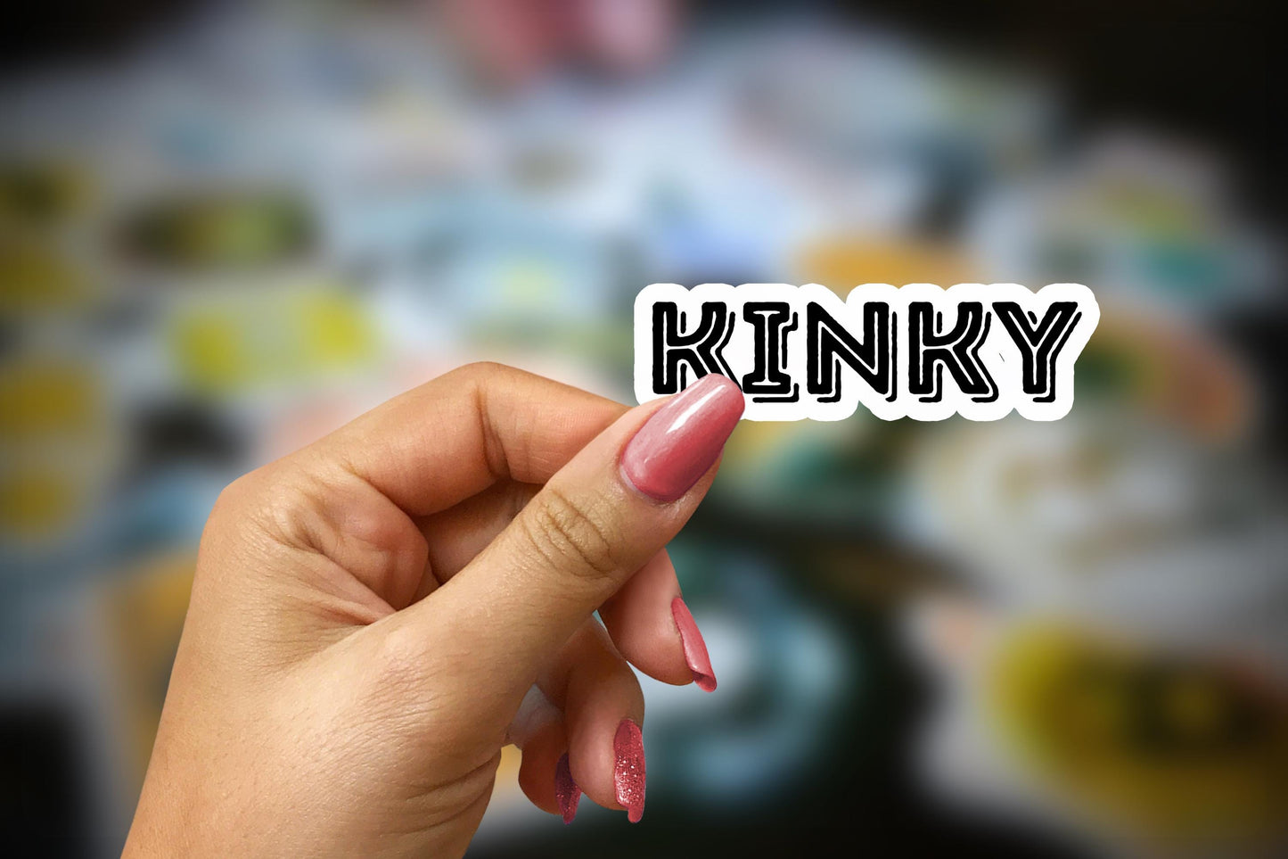 Kinky Sticker BDSM Submissive Submissive Gift for Brats Kink Sticker Kinky BDSM decal Lifestyle Art Kiss-Cut Vinyl Sticker adult NSFW Gift