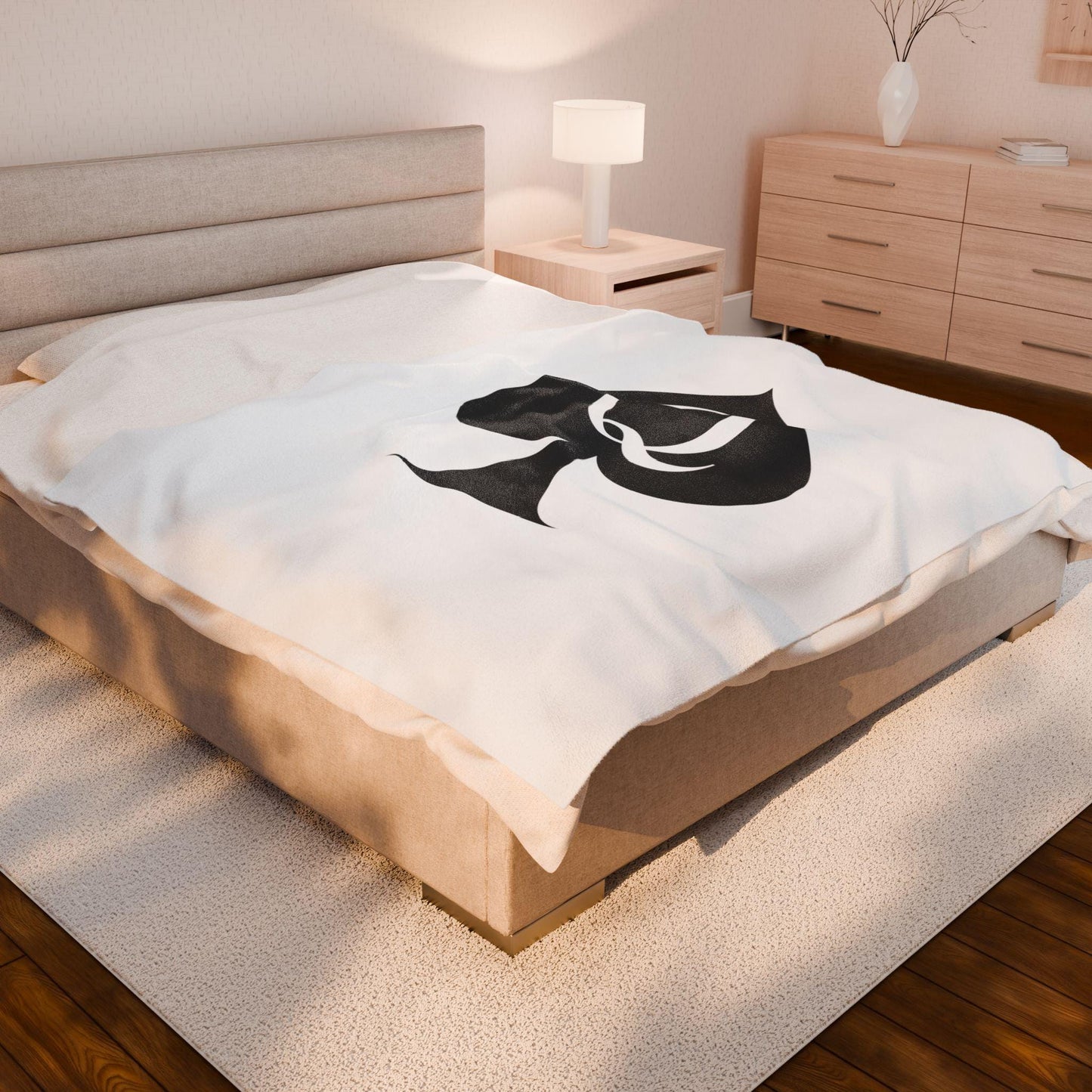 Queen of Spades Velveteen Plush Blanket QOS Hotwife Lifestyle Throw Cuck Bull Bedroom Couch Gift Soft Cozy Sexy Swinger Decor One Sided