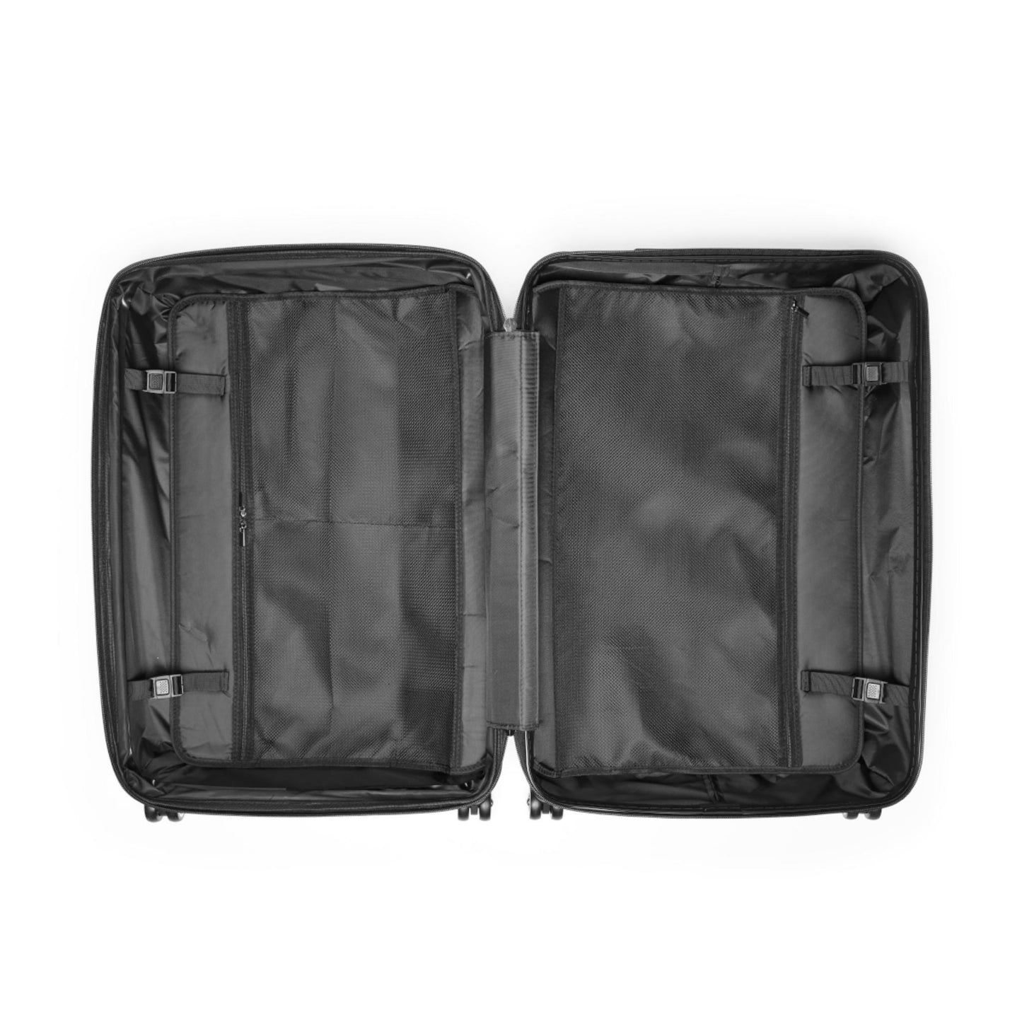 Queen of Spades Spinner white Suitcase |QOS Lifestyle Luggage Hotwife Travel, Kinky Swinger cruise Luggage, BBC Pineapple Vacation BDSM Gift
