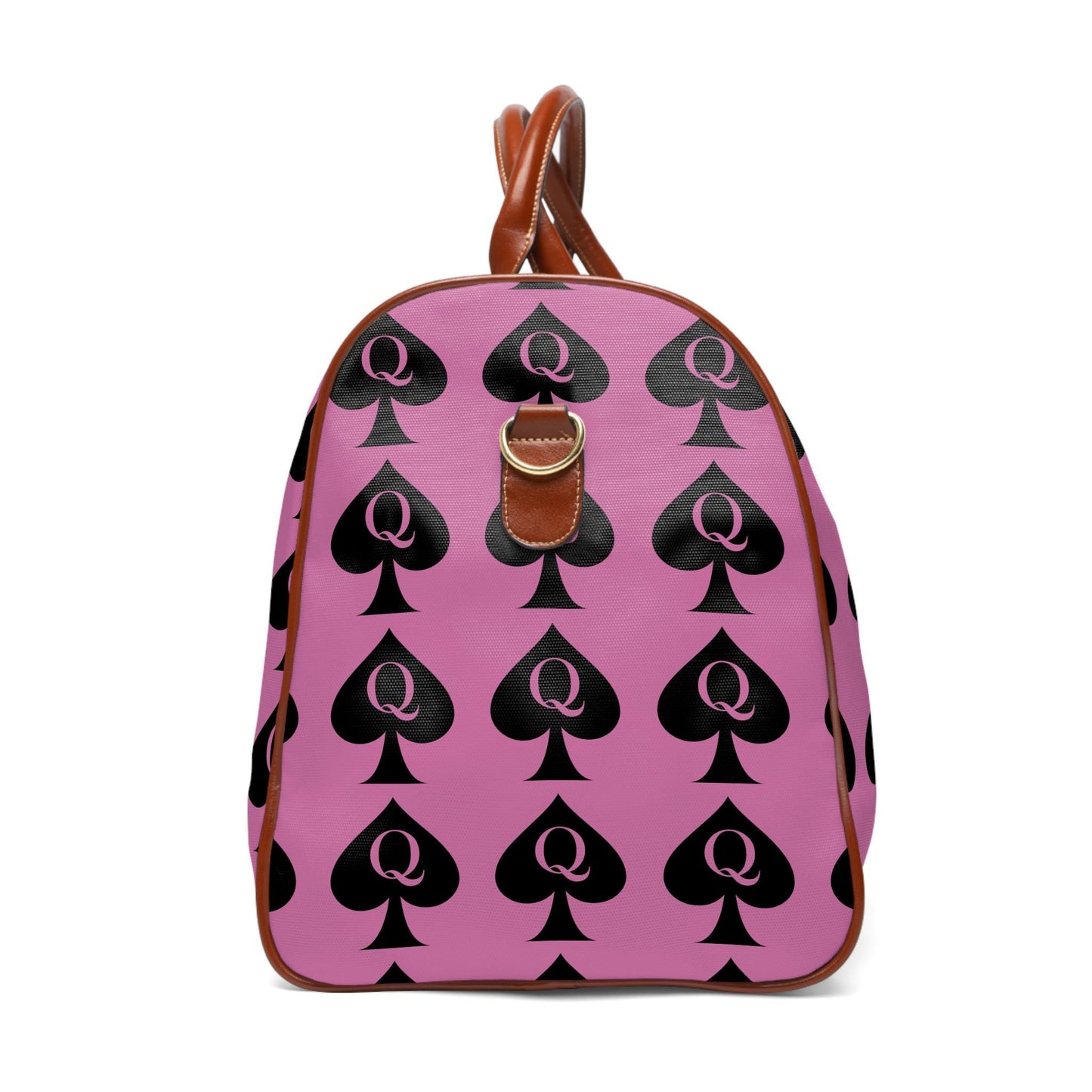 Queen of Spades Travel Bag Pink | QOS Weekend Duffel, Hotwife Kinky Luggage, BBC Swinger Lifestyle Overnight Bag Gift, swinger cruise