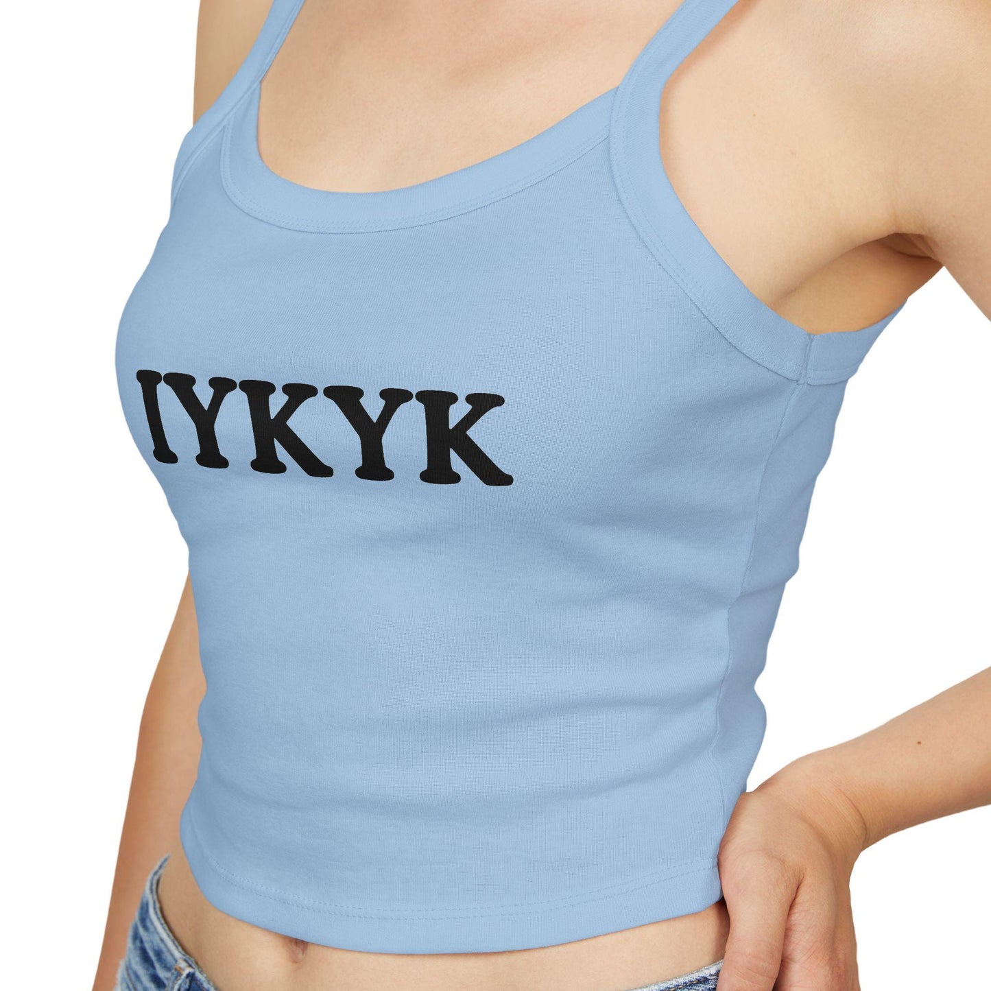 IYKYK,Spaghetti strap crop top, Hotwife lifestyle Gift idea for her, wife, Queen of Spades, QOS, Swinger, Cuck, Bull