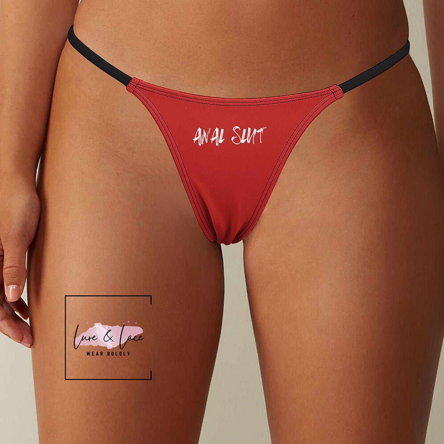 Anal Slut Sexy Thong G-String, Anal Only Naughty Lingerie Panties, Date Night Underwear