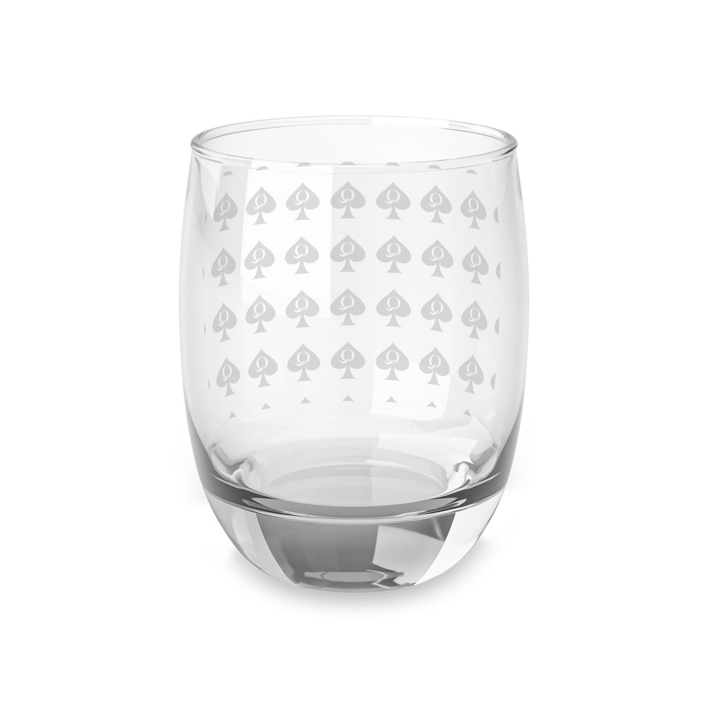 Queen of Spades Whiskey Glass 6oz QOS Hotwife Swinger Cuck Lifestyle Gift for Him Bull Queen Clear Barware Naughty Drink Glass