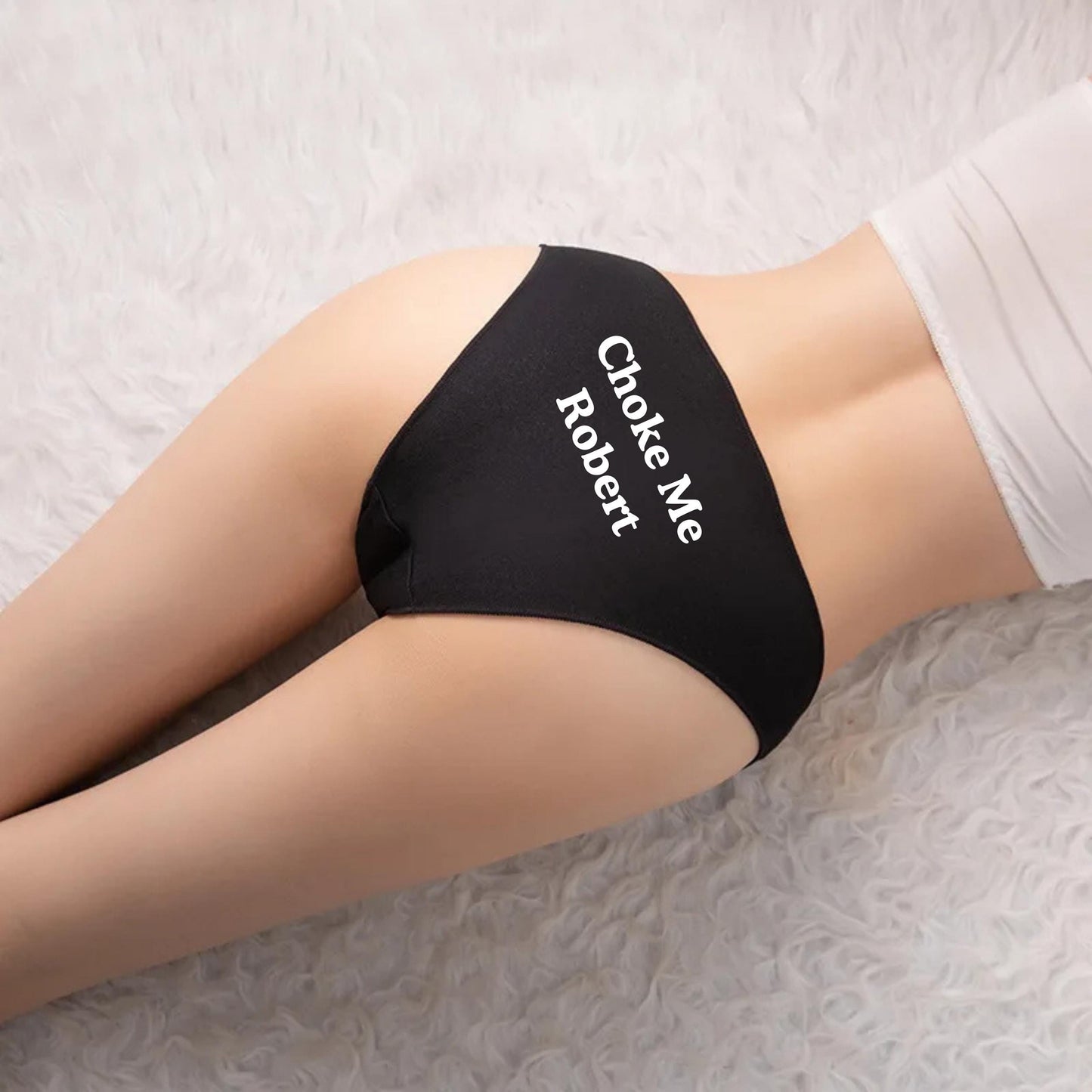 Personalized Underwear Sexy, Custom Funny Gifts for Her, Girlfriend, Choke me Panty , Woman Thong Face, Valentines, Anniversary Bridal Wife
