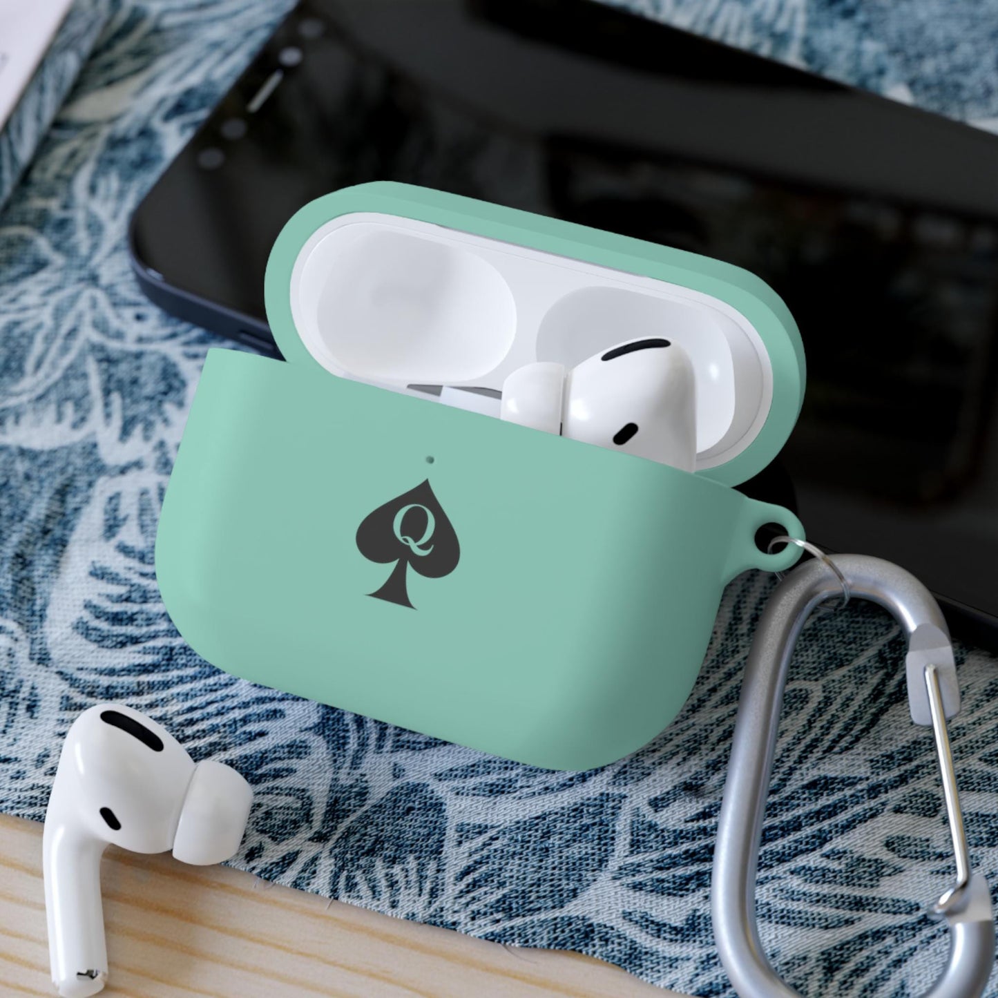 Queen of Spades AirPods Case Cover | Hotwife QOS Kink Gift for Her, BBC Lifestyle Accessory, Cuckold Swinger Tech, Spade Symbol AirPods Pro