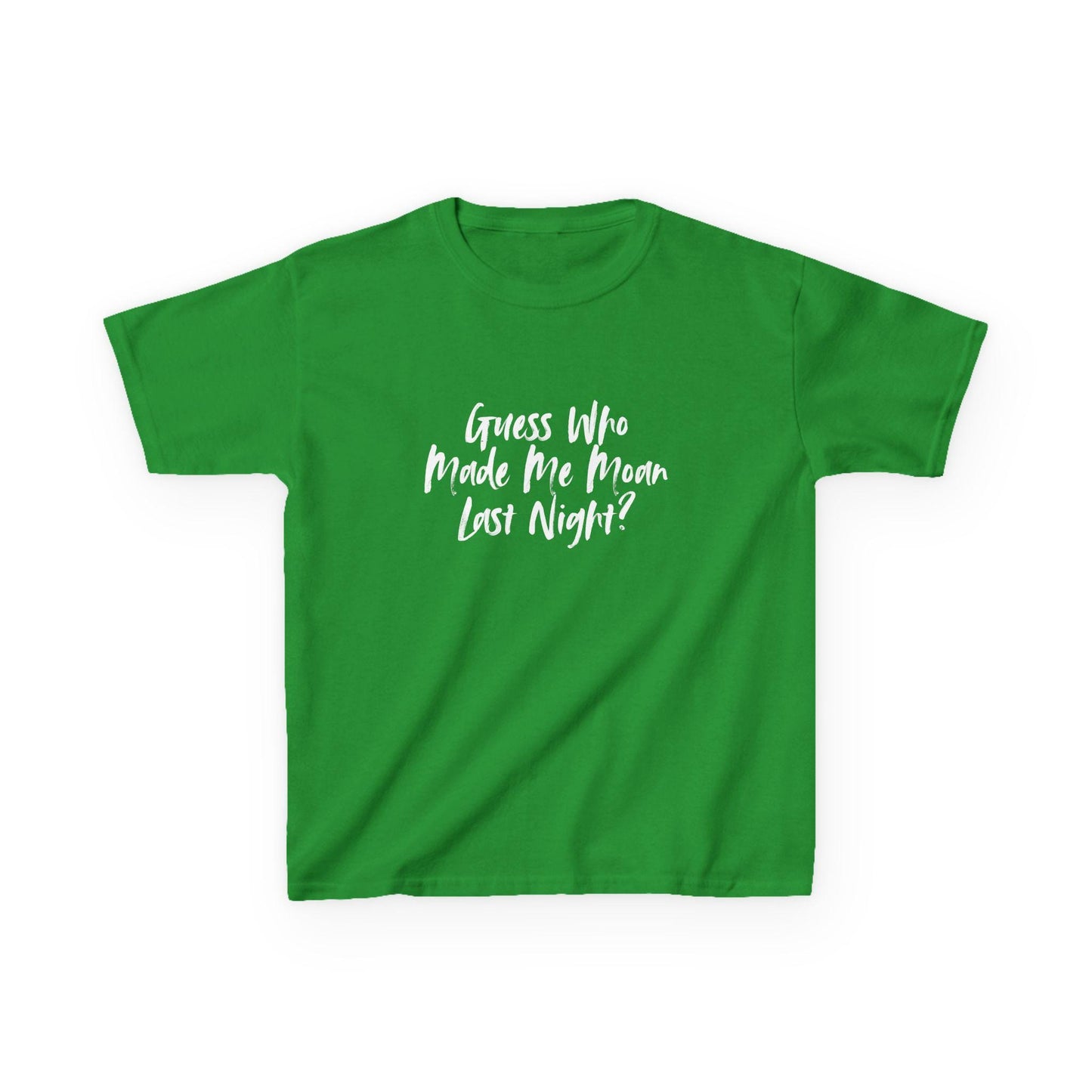Guess Who Made Me Moan Last Night Y2K Sexy Cute Baby Tee Crop Top, Naughty Apparel Queen of Spades Swinger