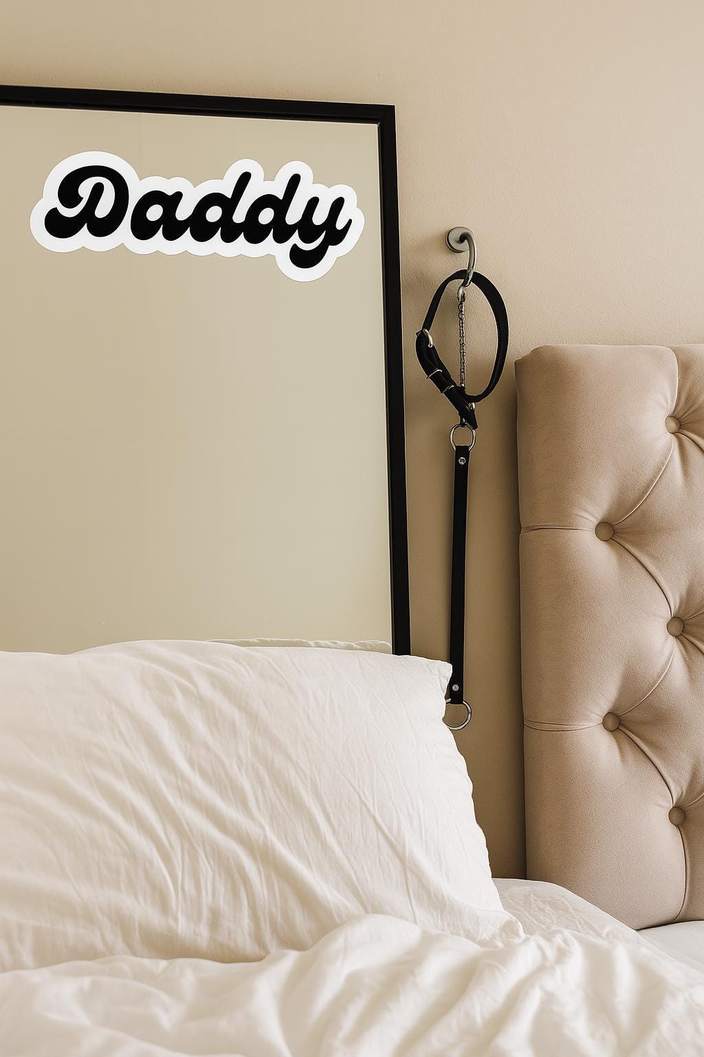 Daddy DDLG Sticker Kink Gift for Brats Submissive BDSM Vinyl Decal Lifestyle Art NSFW Kiss-Cut Sticker, Daddy's little girl