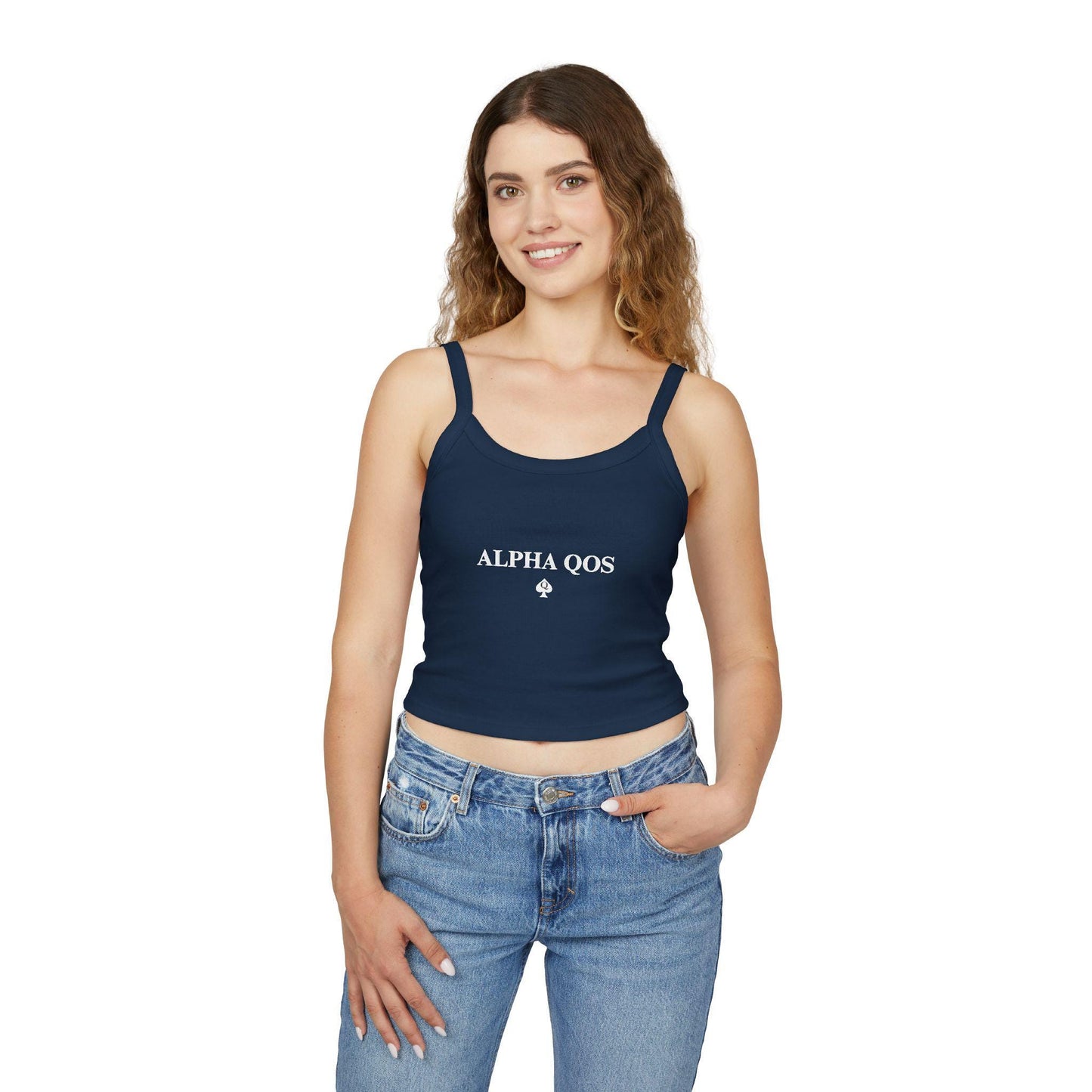 Alpha QOS Hotwife Spaghetti strap crop top, Queen of Spades, Cuck, BBC Only, sexy Gift idea for her, wife, girlfriend, date night idea
