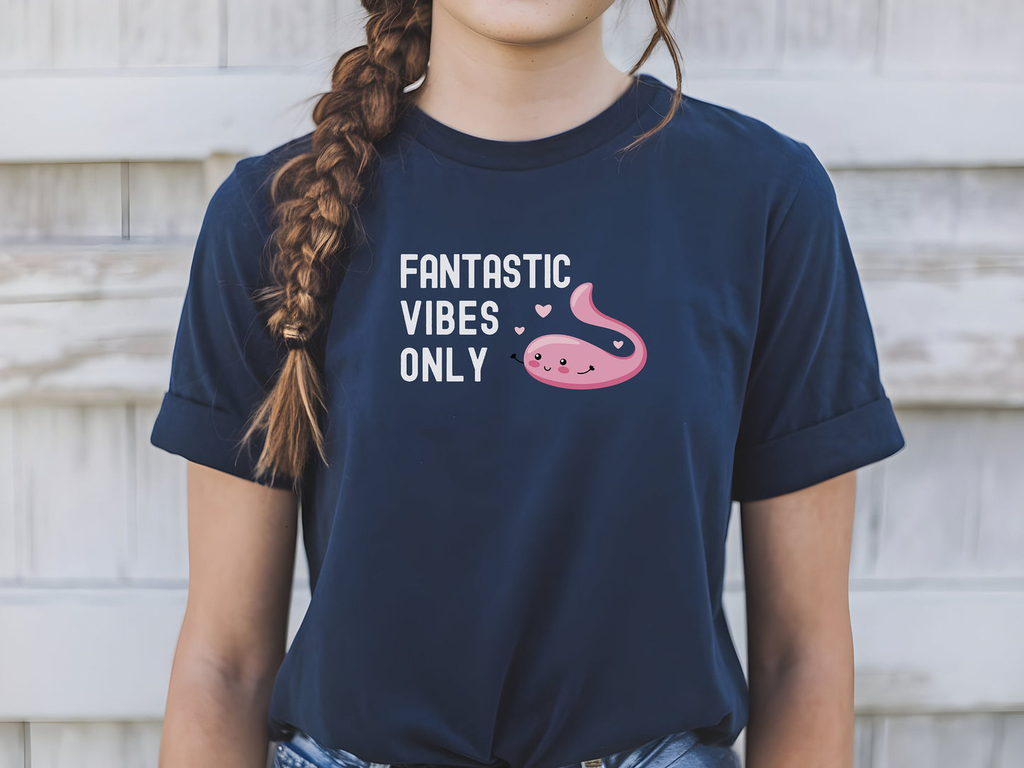Funny Vibrator T-Shirt Fantastic Vibes Only, Naughty Adult Humor Dildo Tee, Bachelorette Party, Gag Gift for Sexy Girls and Women, Orgasms