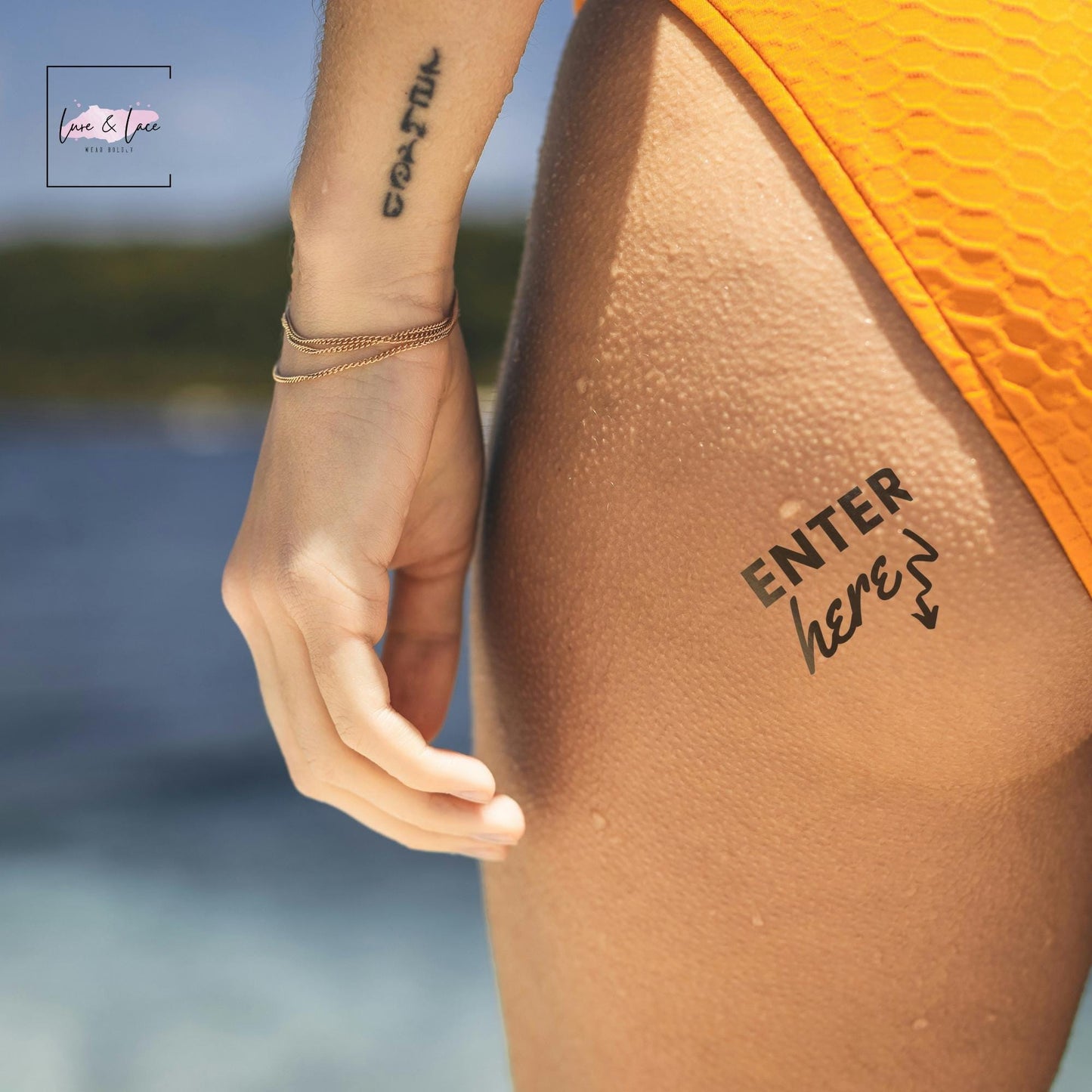 10X Temporary Sexy Tattoo Enter Here| Funny Cute Tattoo, Wife Naughty fun, BDSM Roleplaying sex QOS, Couple, Gift idea for her