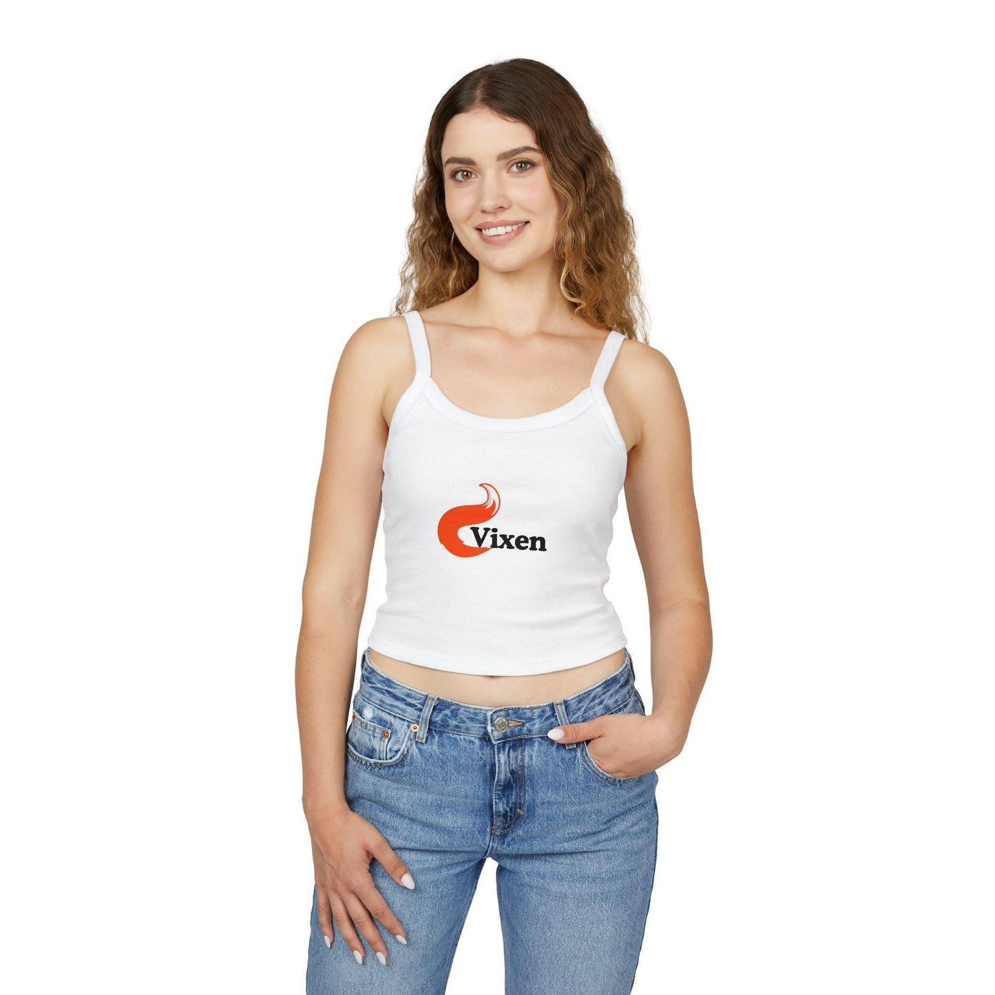 Vixen fox, Spaghetti strap crop top, sexy Gift idea for her, wife, girlfriend, Swinger couple shirt, date night idea Hotwife lifestyle