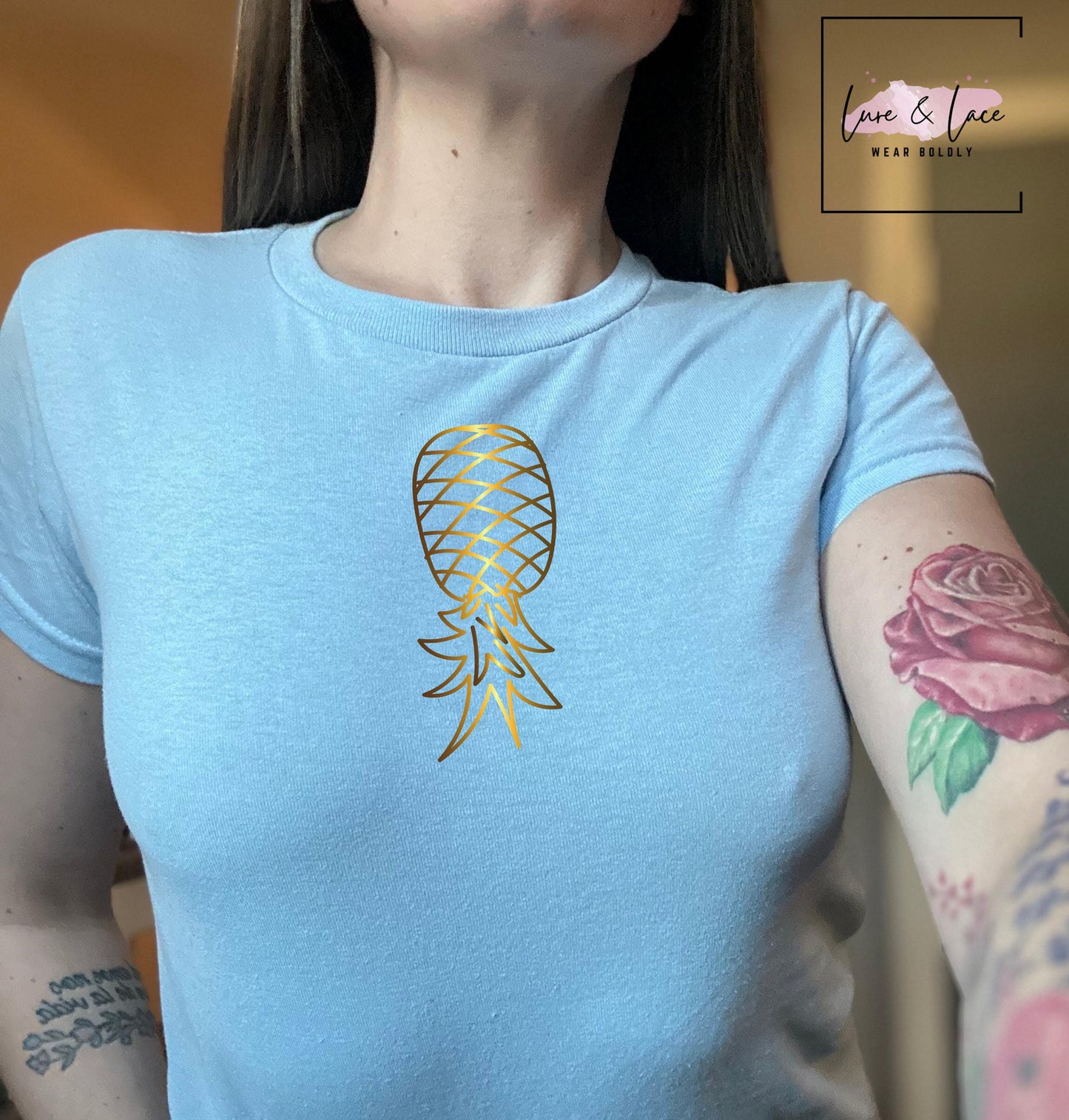 Upside pineapple Tshirt, swinger lifestyle Sexy Y2K Cute baby Tee, aesthetic Gift idea for her, wife, girlfriend, Naughty funny couple shirt
