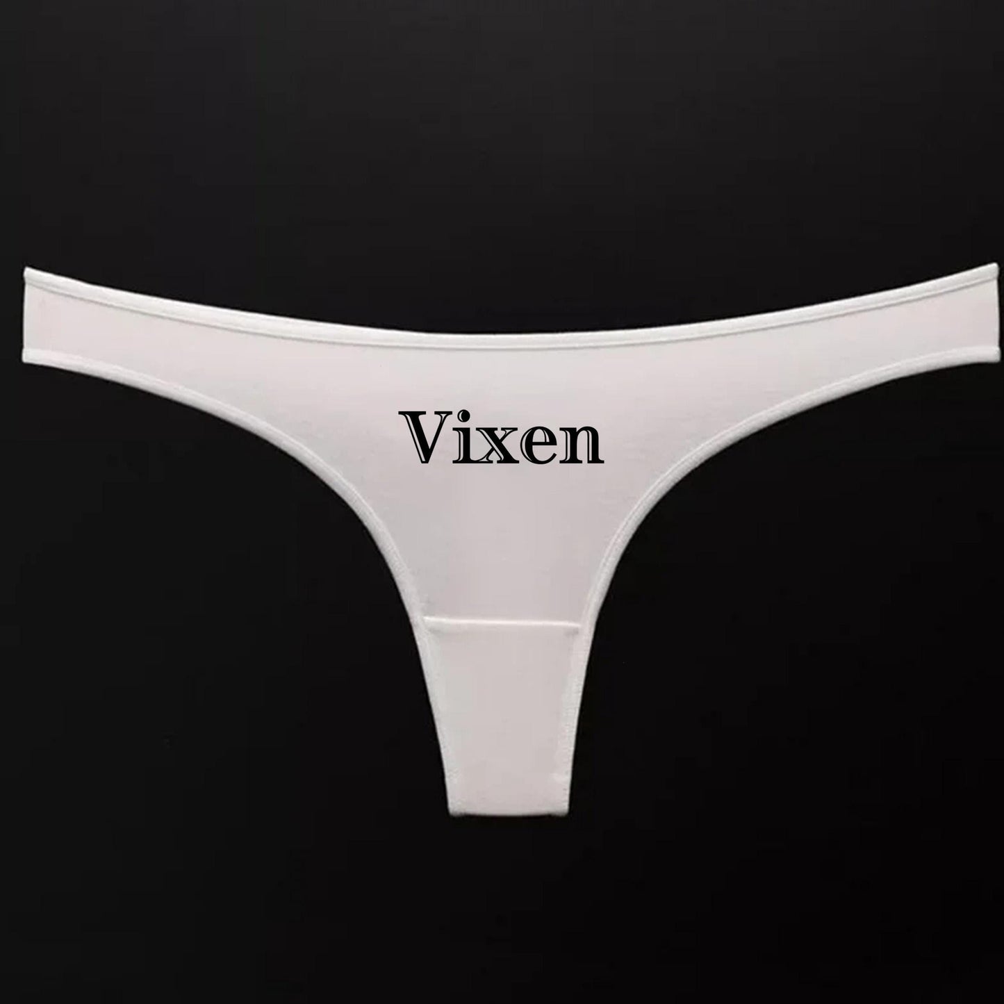 Vixen Sexy Thong | Hotwife lifestyle QoS Panties, Sexy Gift Idea for Wife, Queen of Spades, cuck husband Underwear Swinger Couple