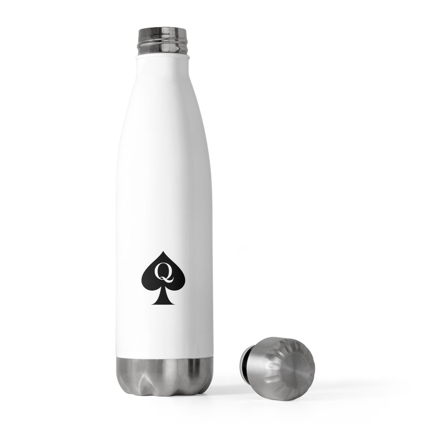 Queen of Spades Insulated Bottle 20oz QOS Hotwife Lifestyle Cuck Bull Stainless Steel Water Bottle BPA Free Double Wall Swinger Gift