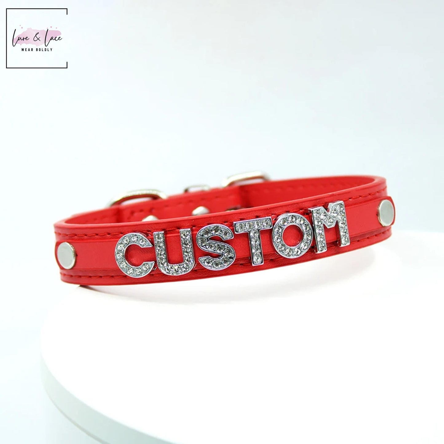 Custom name Choker - Personalized necklace| Daddy's Girl Choker | Customized gift for her| Roleplay Cosplay sex | BDSM name Collar