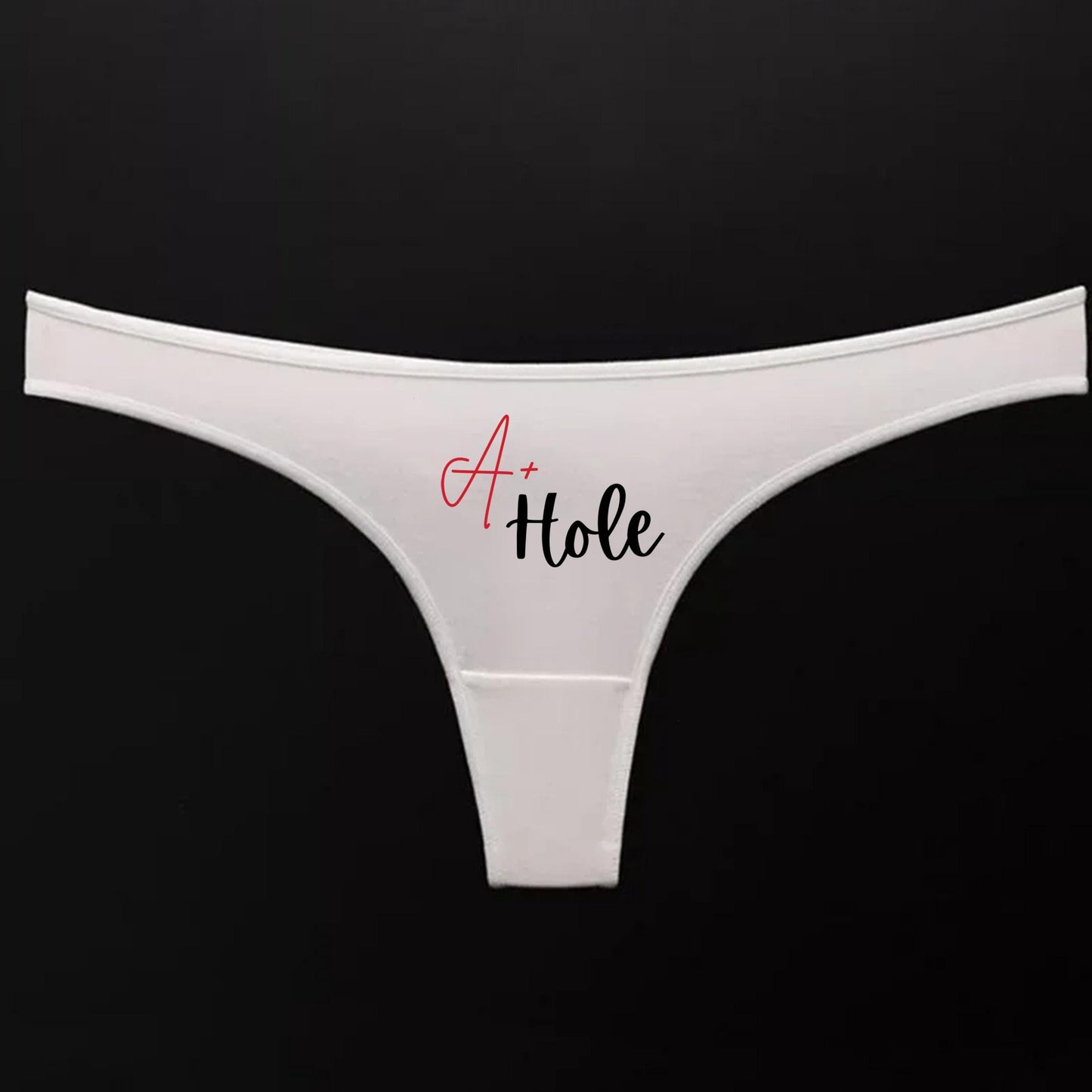 A plus Hole Thong | QoS Panties, Sexy Gift Idea for Wife, Hotwife lifestyle Queen of Spades, Surprise Him Underwear
