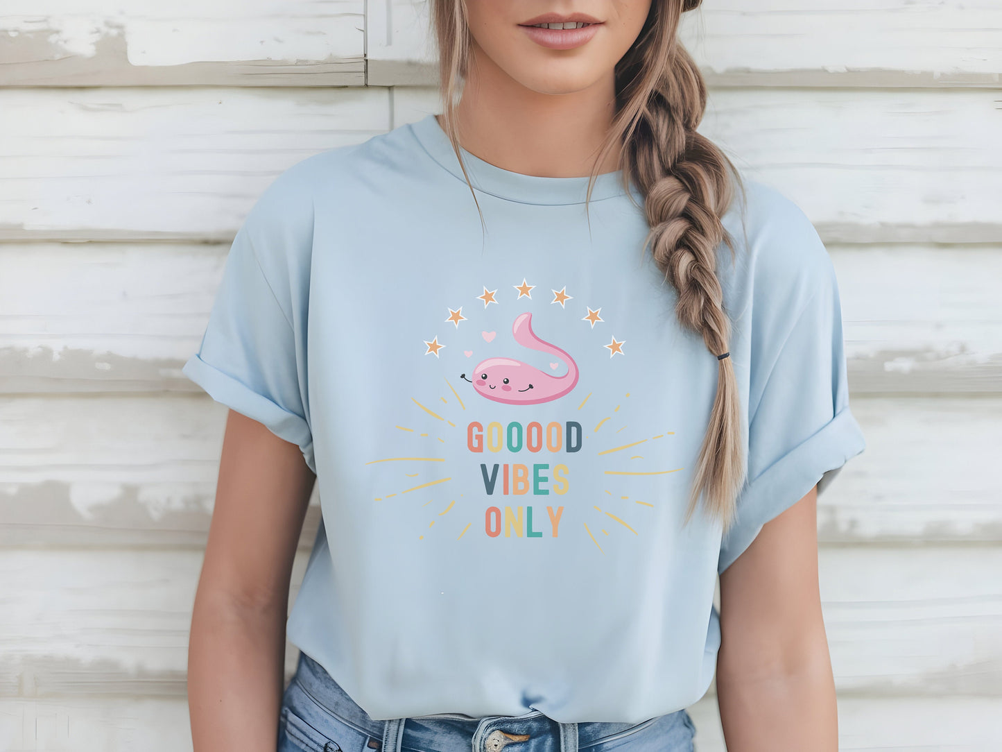 Funny Vibrator Tshirt Good Vibes Only Dildo Tee | Naughty Humor Adult Shirt, Bach Party Gag Gift for Fun Lovers, Horny women, hotwife MILF