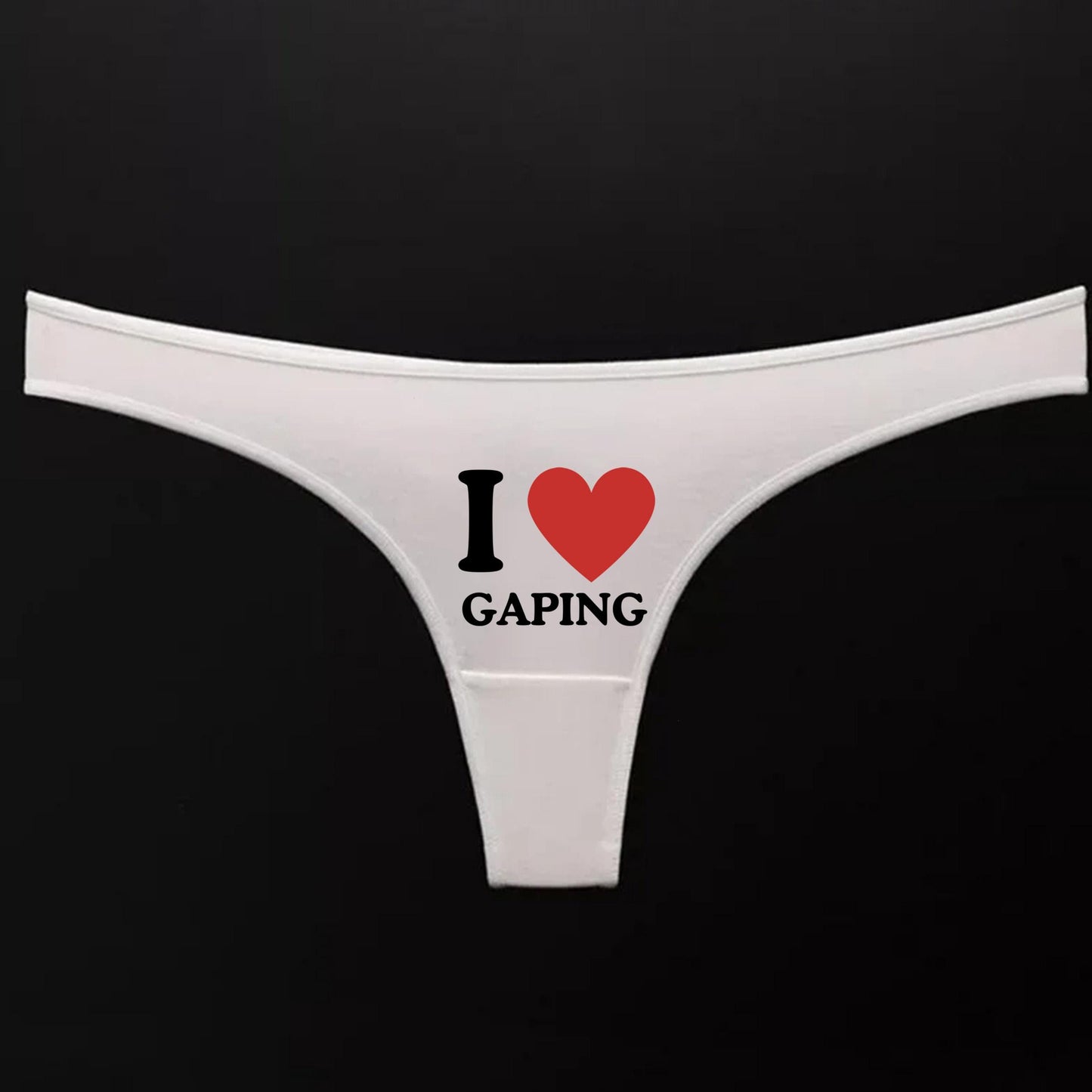 I love Gaping Thong | Hotwife lifestyle QoS Panties, Sexy Gift Idea for Wife, Queen of Spades, Surprise Him Underwear
