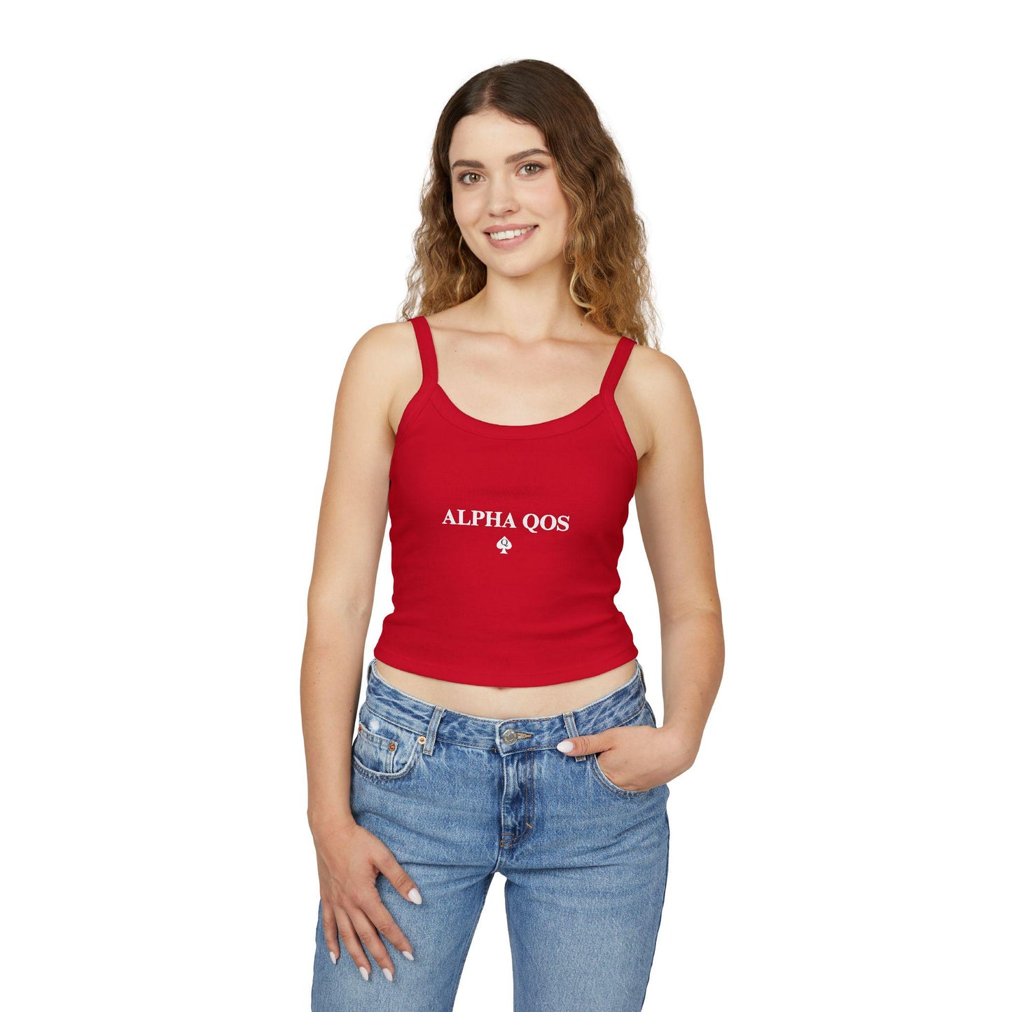 Alpha QOS Hotwife Spaghetti strap crop top, Queen of Spades, Cuck, BBC Only, sexy Gift idea for her, wife, girlfriend, date night idea